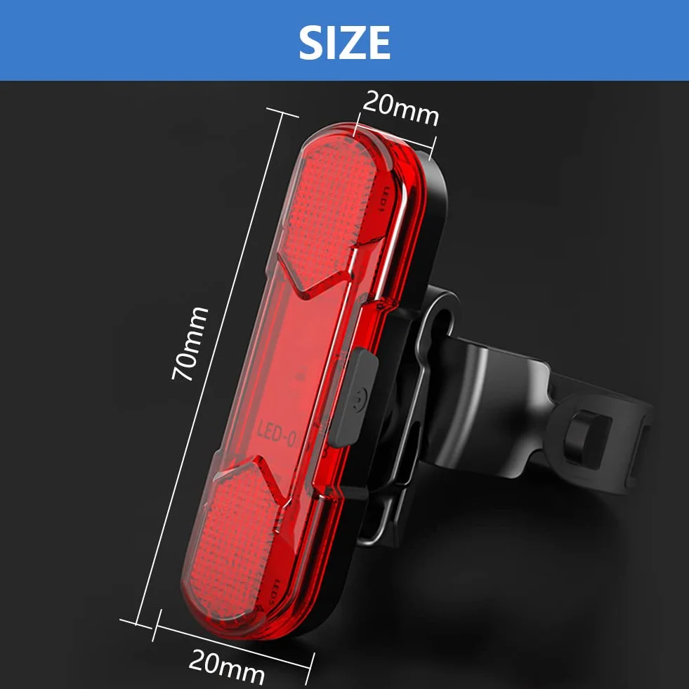 Feu Arrière,Feu Arrière VTT,Feux Arrière,Lampe Vélo,Feux Arrière LED,Lampe Vélos Arrière,Lumiere Vélos,for Vélo,Sac à Dos