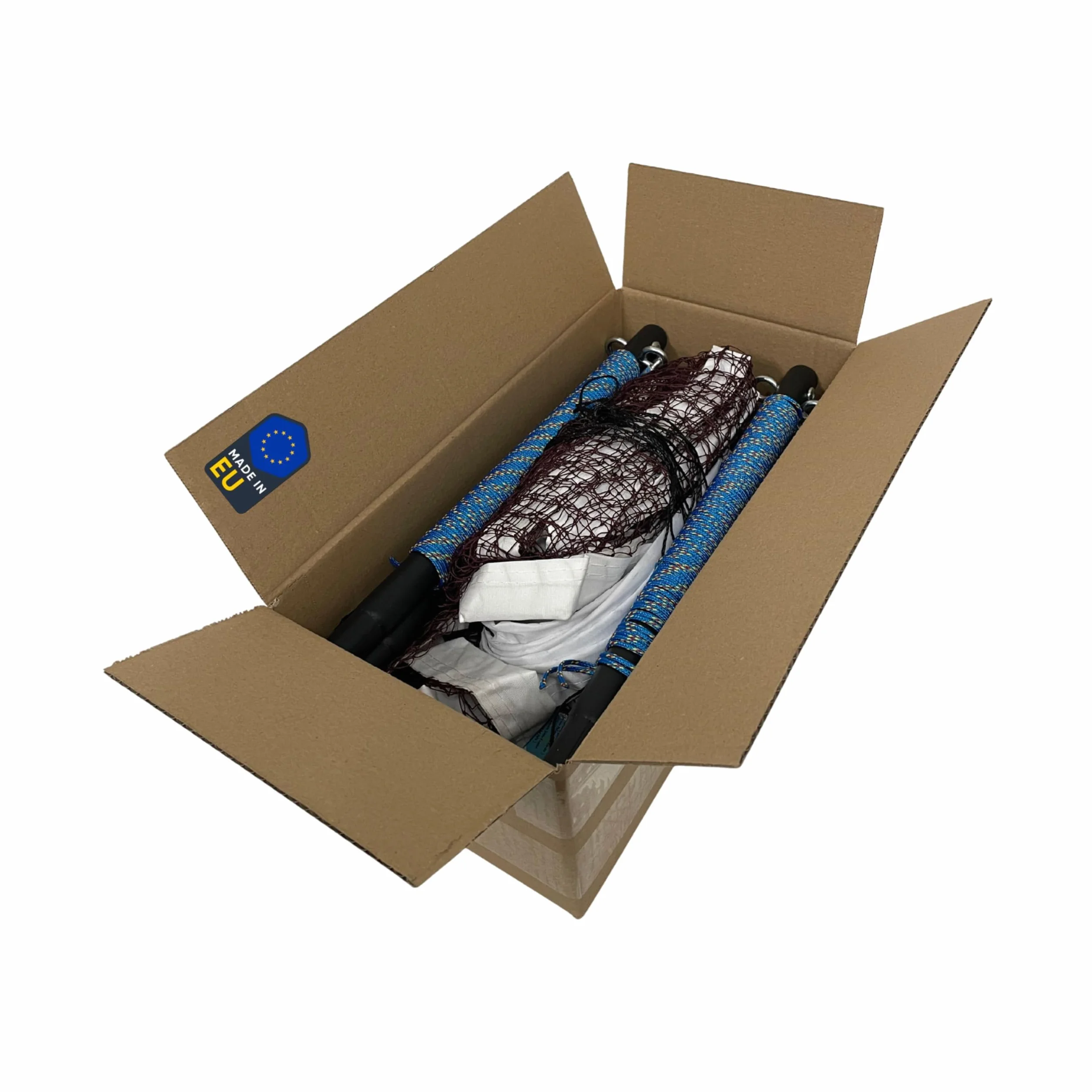 Kit de Filet de Volley de Plage - Badminton - Tennis - 6,5 x 0,75 m - 12 Poteaux de Filet en Acier - Kit de Fixation - Noir