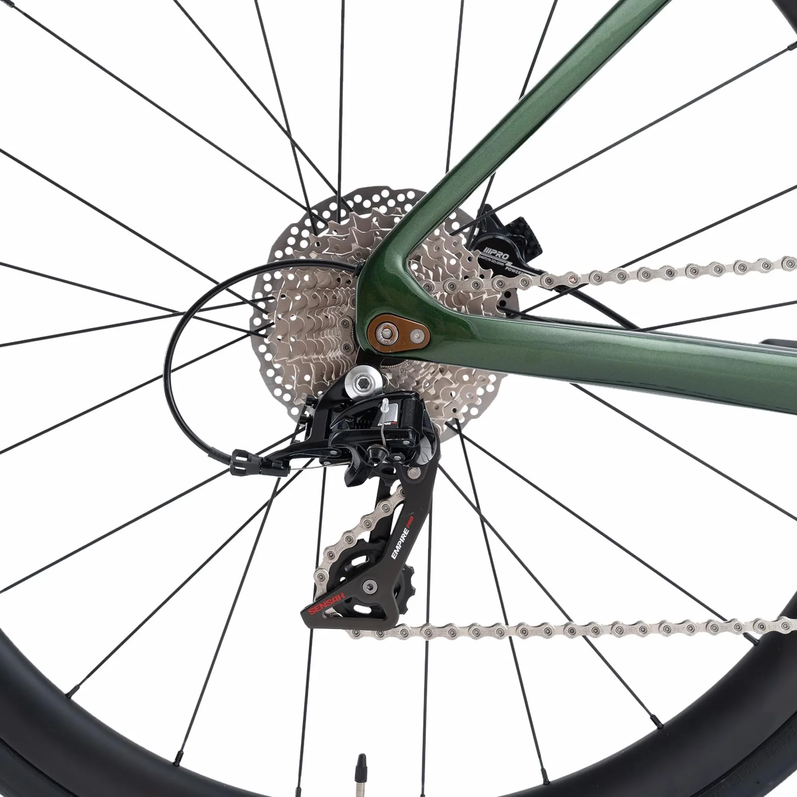 ROCKBROS CTR 2.0 Vélo de Route Cadre Carbone T700 700C 2x12 Vitesses Freins à Disque Hydrauliques Roues Carbone 40mm