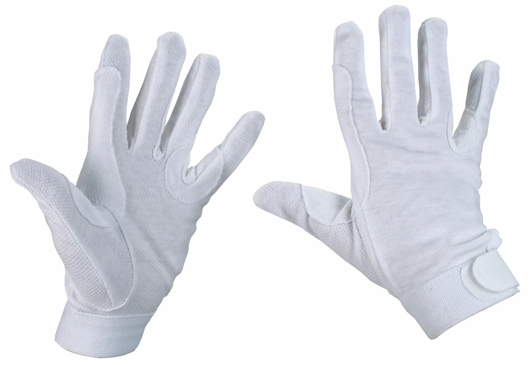 Covalliero Gants d'équitation Jersey blanc, T. M