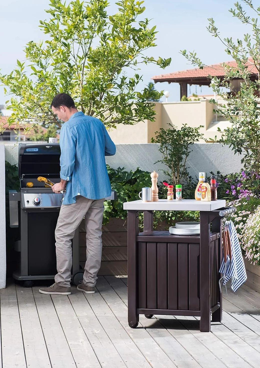Keter Unity Mini desserte Barbecue 105 litrów