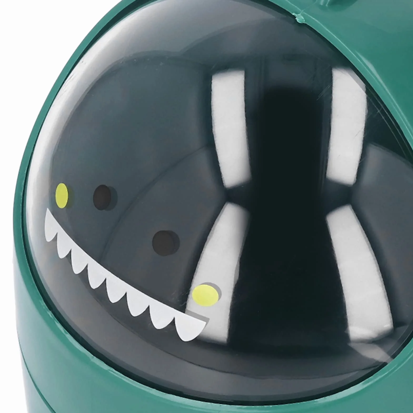Mini Poubelle avec Couvercle pivotant, Poubelle de Bureau Mignonne, Plastique, Dinosaure Vert