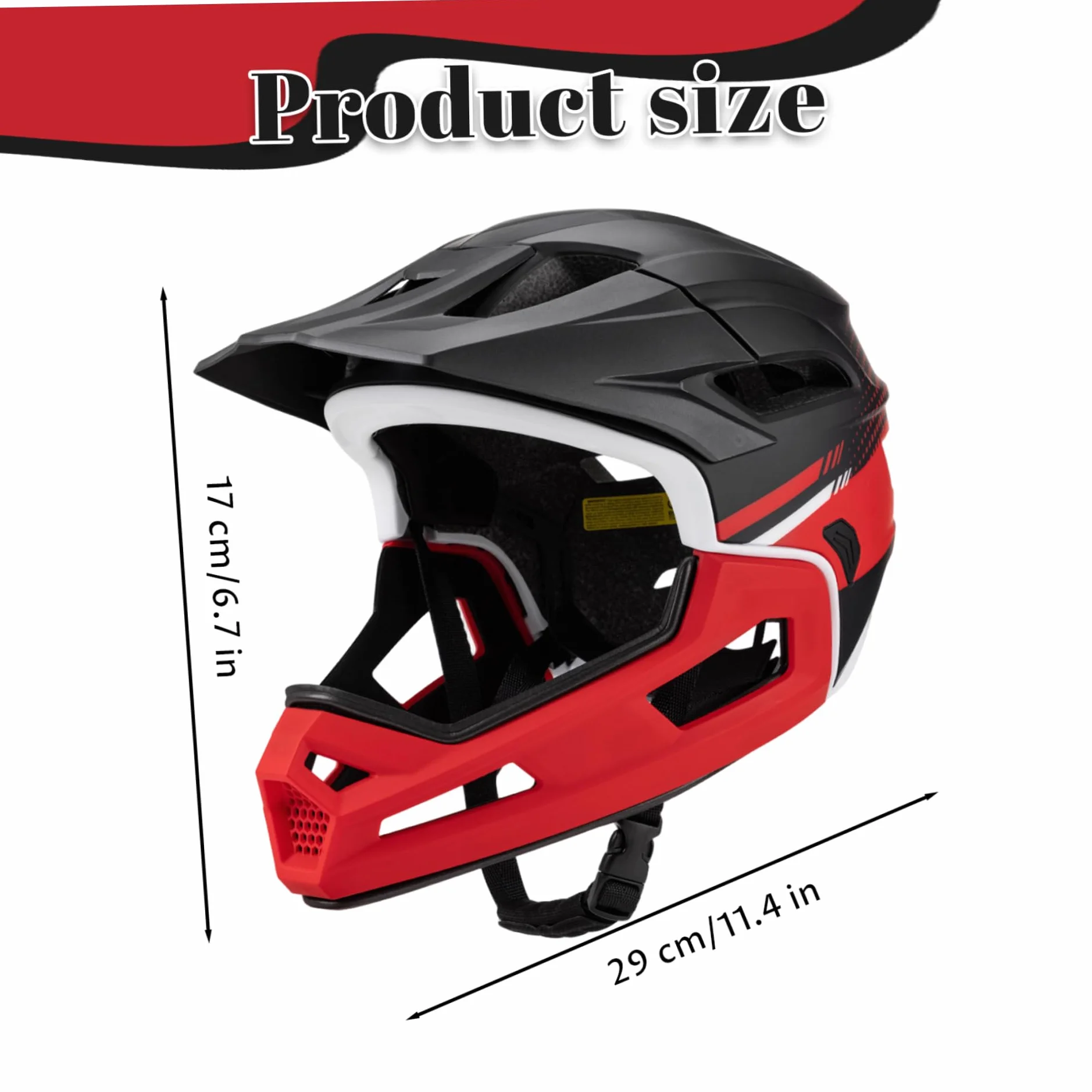 Casque de vélo de Montagne pour Adulte - Casque intégral vélo Montagne avec mentonnière Amovible - Ventilé, réglable et léger pour Homme et Femme