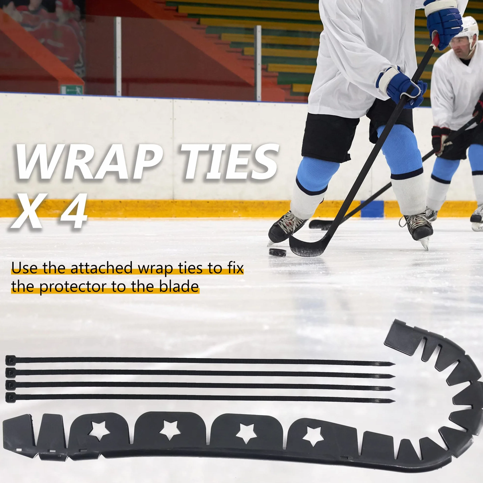 Protection pour bâton de hockey sur glace - Protection de bord pour entraînement en plein air et aide à la pratique sportive