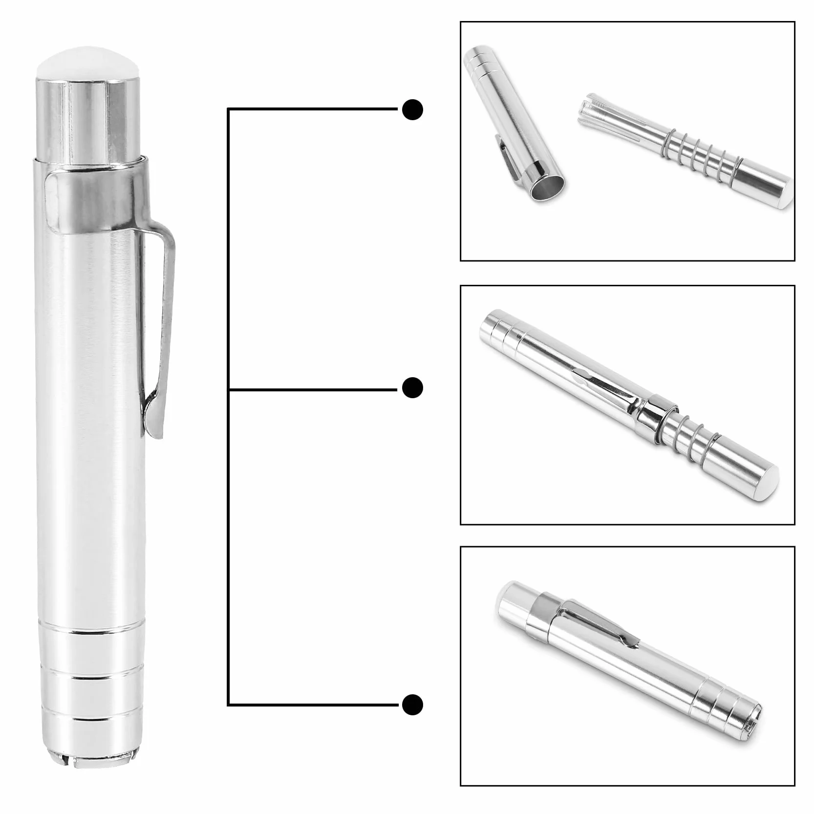 5Pcs Métal Craie Titulaire Tableau Noir économiseur Craie Clip Embrayage, Argent
