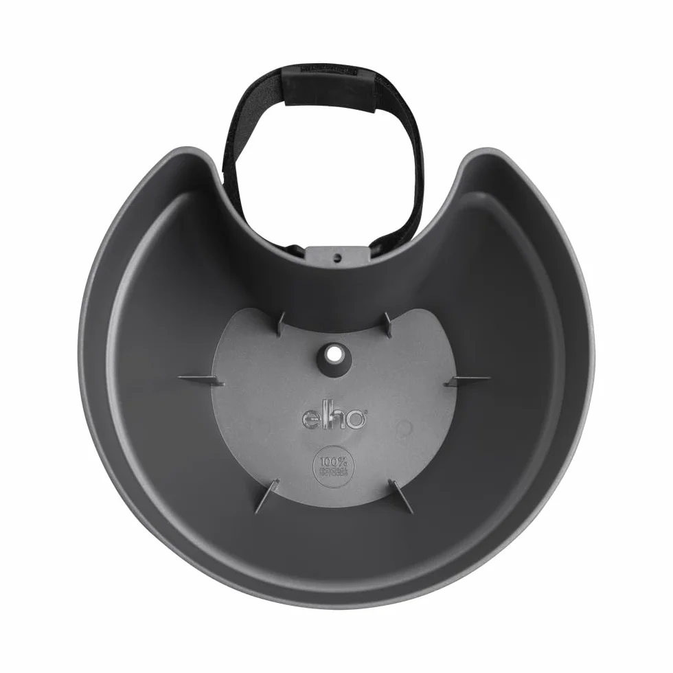 Elho Vibia Campana Pot Gouttière 40 - Doniczka Ø 21.6 x H 16.3 cm - Czarna/Antracyt