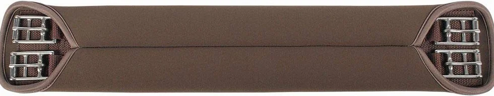 Harry's Horse Selle Sangle Sangle courte en néoprène sangle de dressage lisse Marron droite