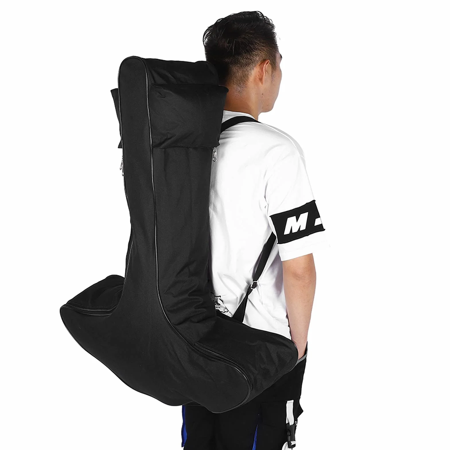 Cas D'arc En Forme De T, Sac Arbalète étui Composé Toile Léger Housse Protection Avec Bandouliere Tir L'arc Rangement Transport L'arbalète Au Plein Air Portable Universel Arc Accessoire Chasse Noir