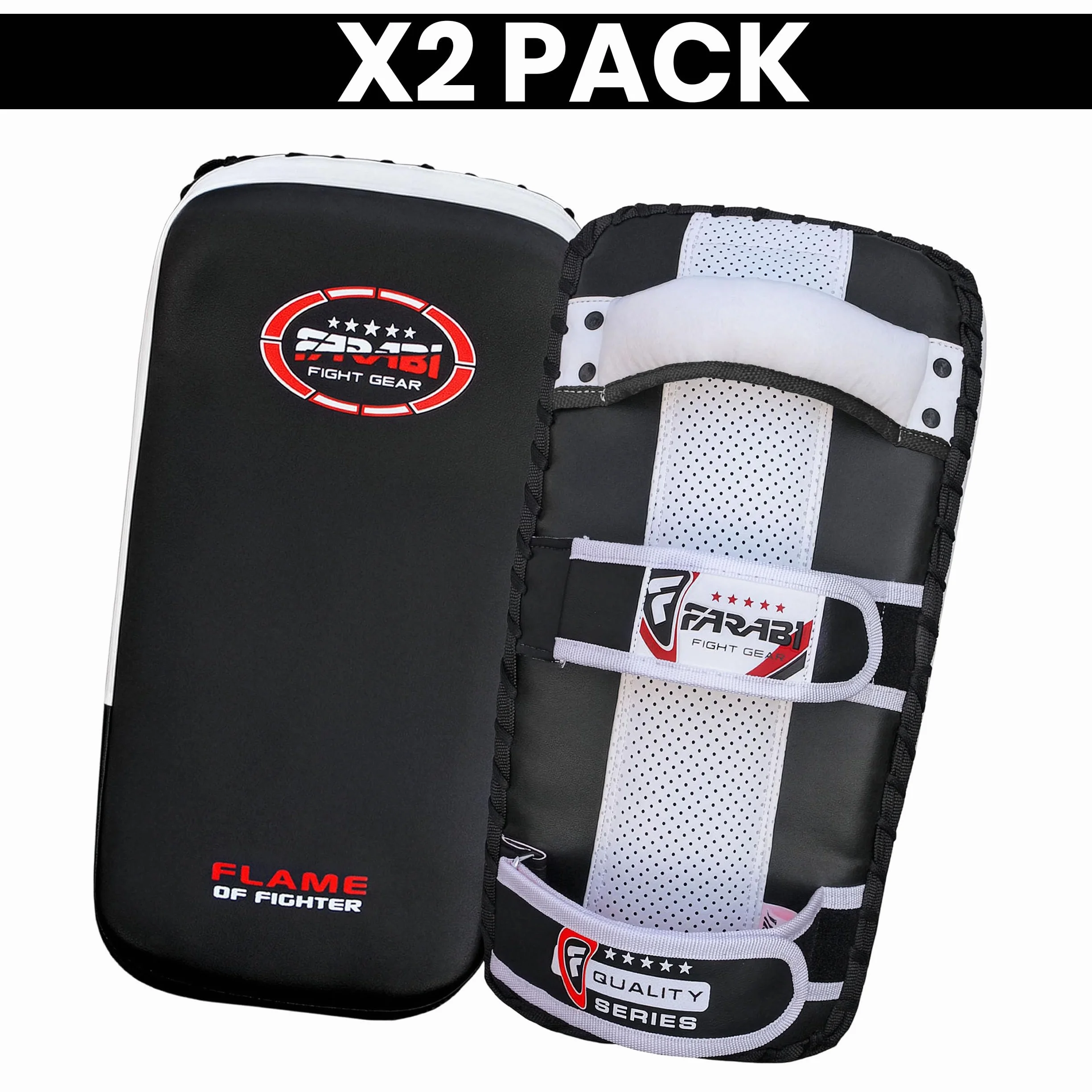 Farabi Sports Boxe Bouclier pour Coaching, Entraînement, Kickboxing Curved Bouclier de Frappe, pao Boxe, Bouclier de Frappe Boxe MMA Muay Thai Kick Pad