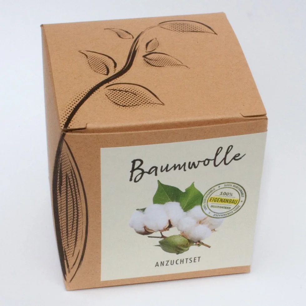 Centrale Naturelle Kit de Culture Cadeau en Coton avec graines en Pot