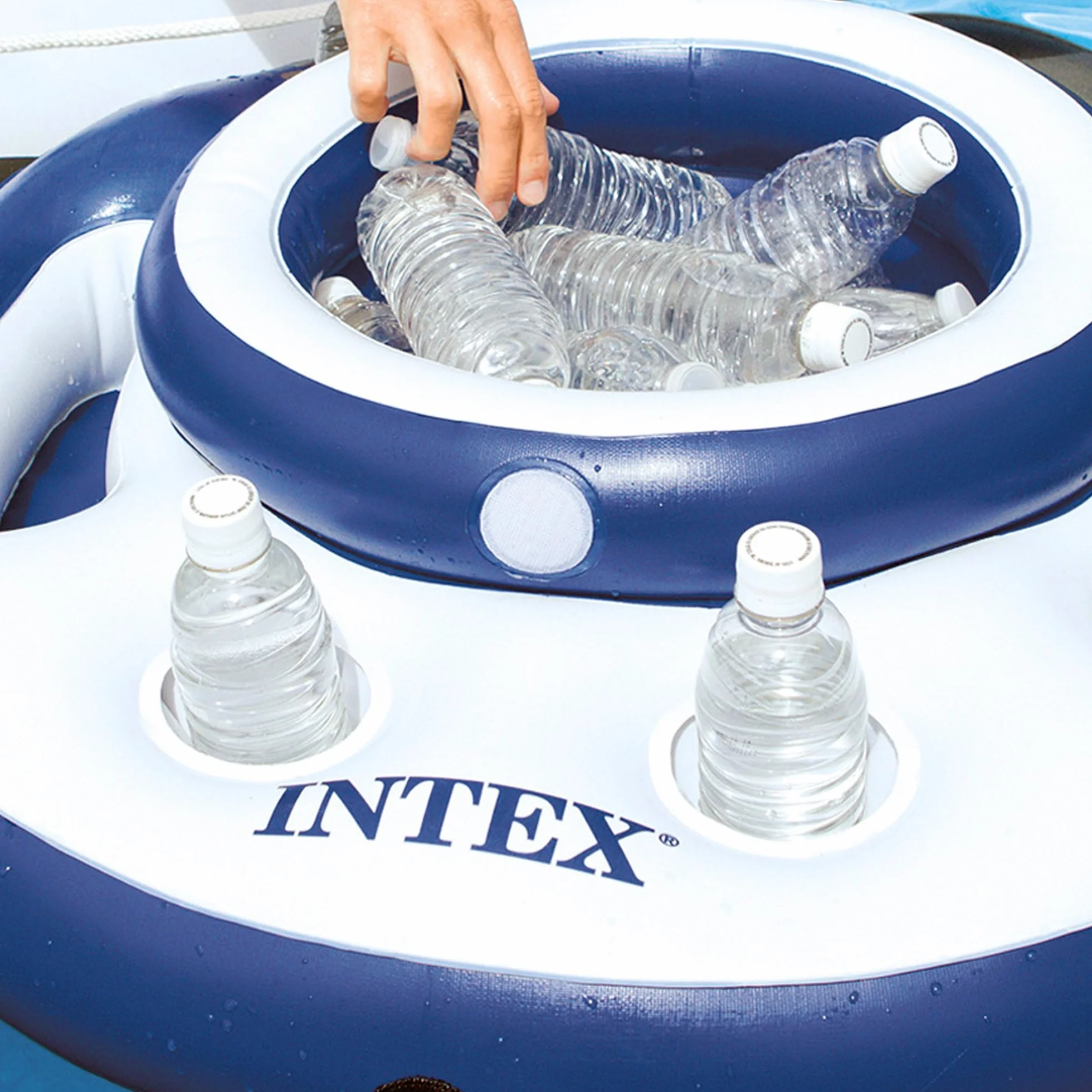Intex Glacière Gonflable Ronde River Run 56822NP Blanc