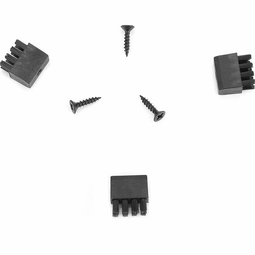 Lot de 3 brosses de rechange en plastique - Repose-flèche Brosses, Tir à l'arc Brosse en Plastique Accessoires pour Le Remplacement Bow noir pour repose-flèche avec 3 vis