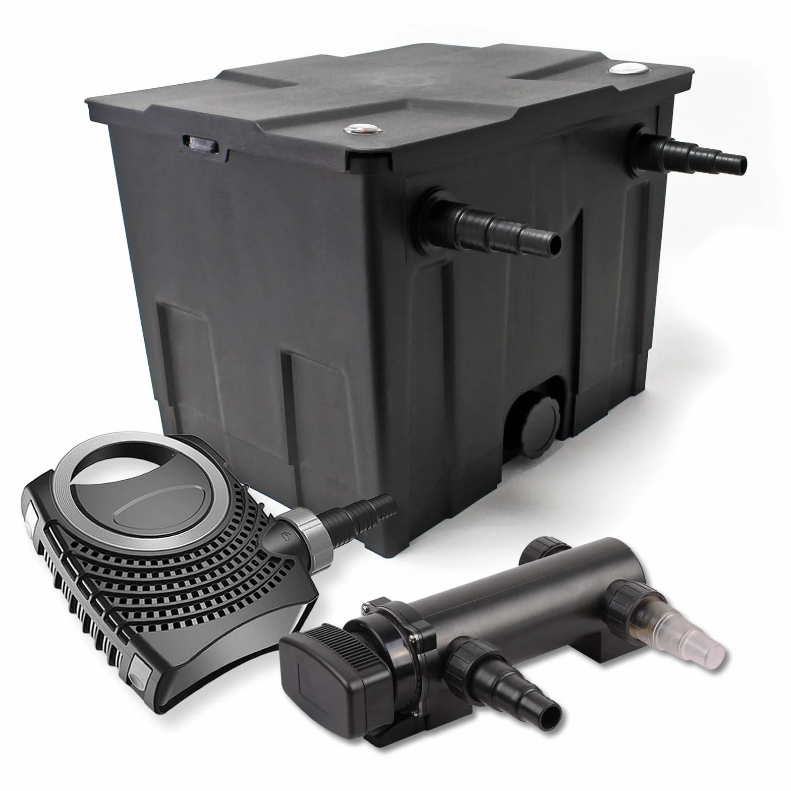 SunSun CBF-350 Kit complet filtre de bassin biologique 12000 L NEO7000 SuperEco pompe 7000l/h 50W CUV-318 lampe UV UVC 18W
