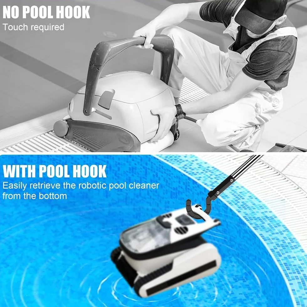 TUIBEIDAMAI Crochet Robot Piscine 185 cm Accessoire Aspirateur