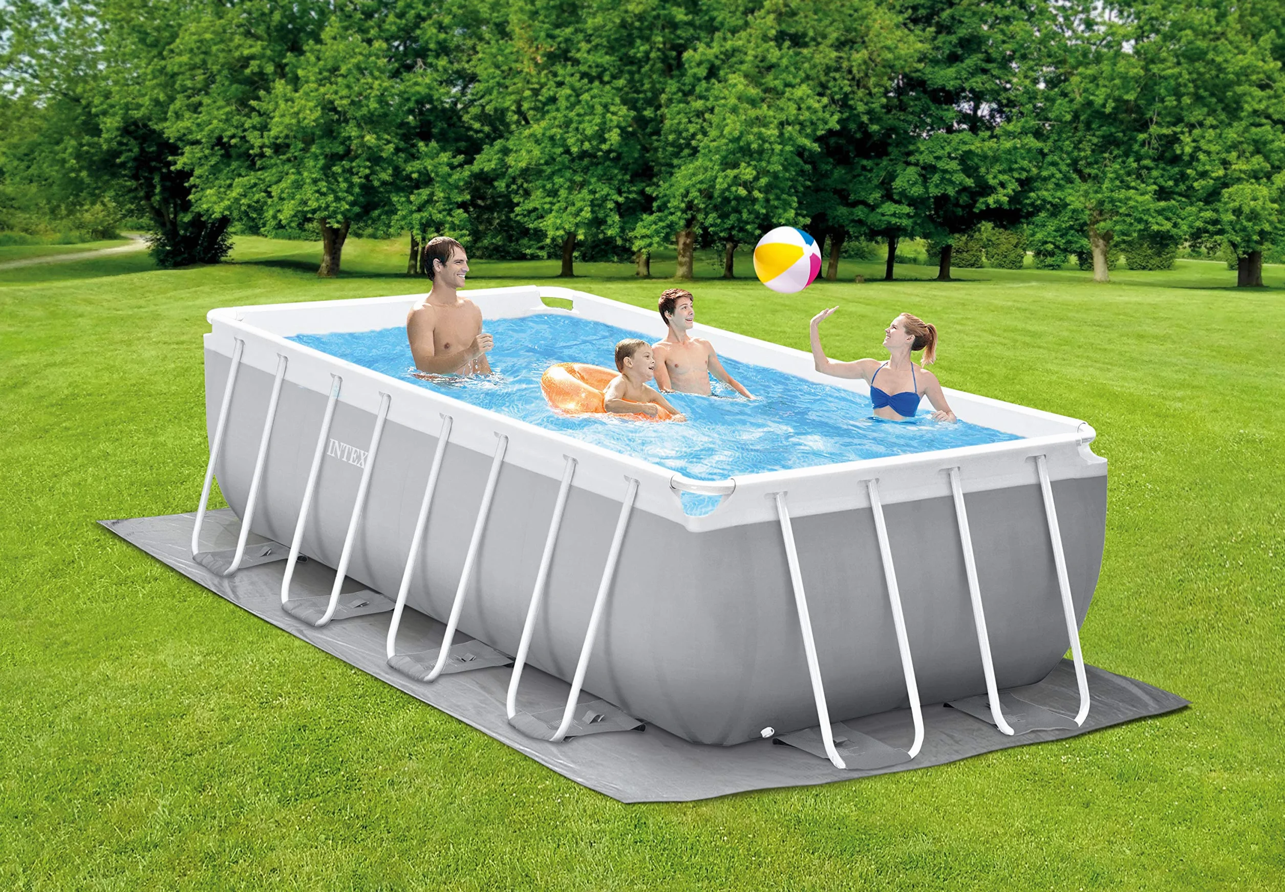 Intex 4M x 2M x 1.22M Prism Frame Rectangular Pool Set