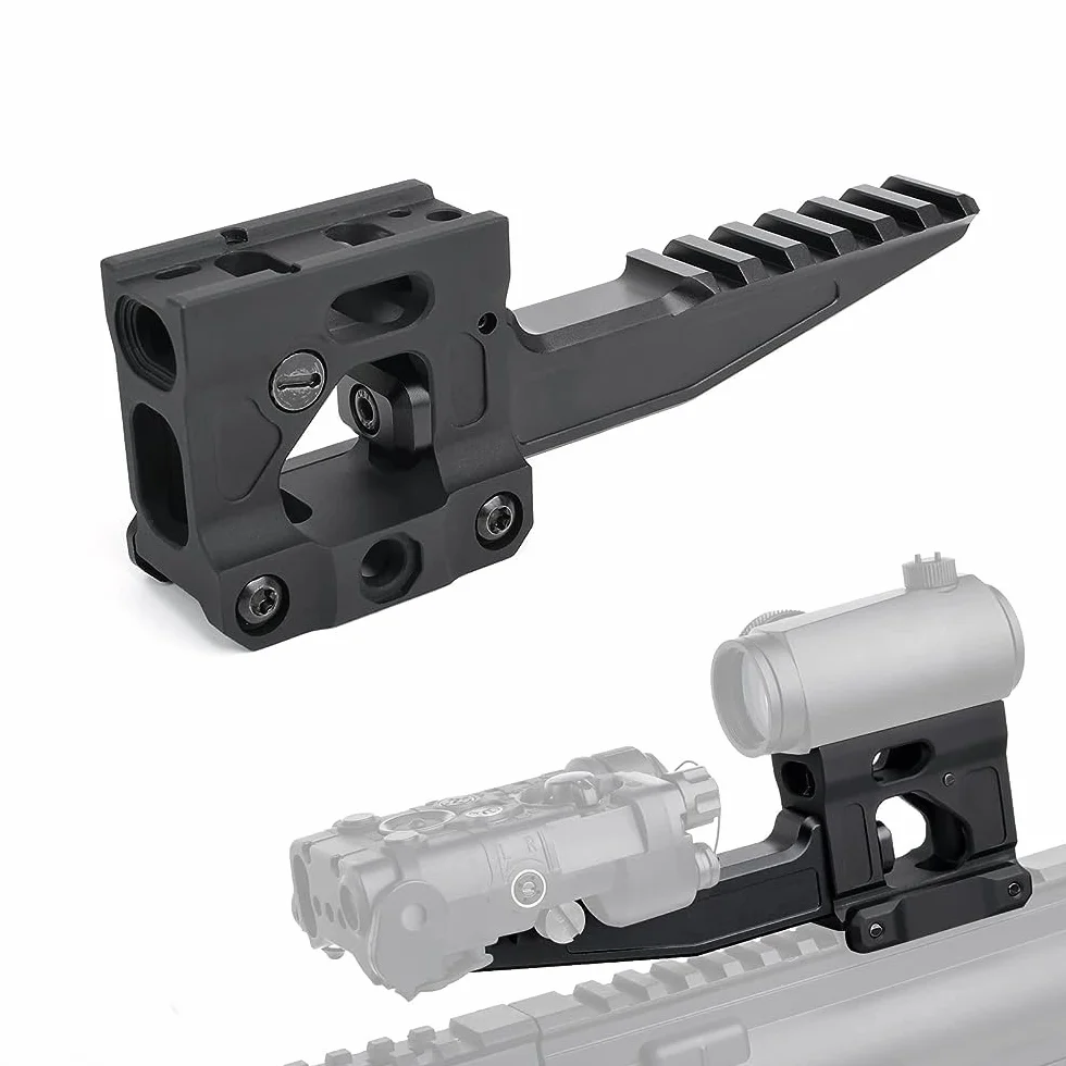 Montures Tactiques Micro Red Dot Riser Picatinny Riser,Adaptateur de Base à Montage combiné Optique Rail de Montage de portée de 20 mm pour T1 T2 H1 H2 Red Dot Sight viseur Optique