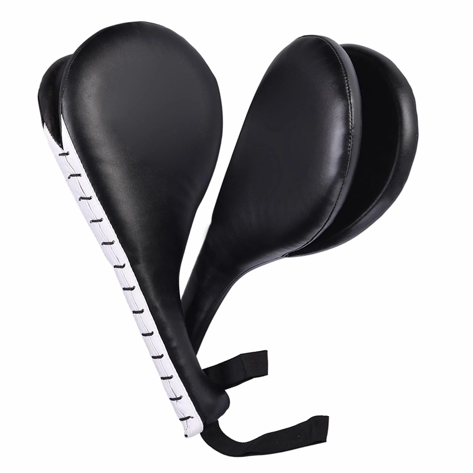 Lot de 2 Coussins d'entraînement pour Taekwondo, 19 cmx34,5cm Coussins de Boxe pour Cible de Frappe de Kickboxing équipement d'entraînement à Double Frappe Souple pour Les Arts Martiaux