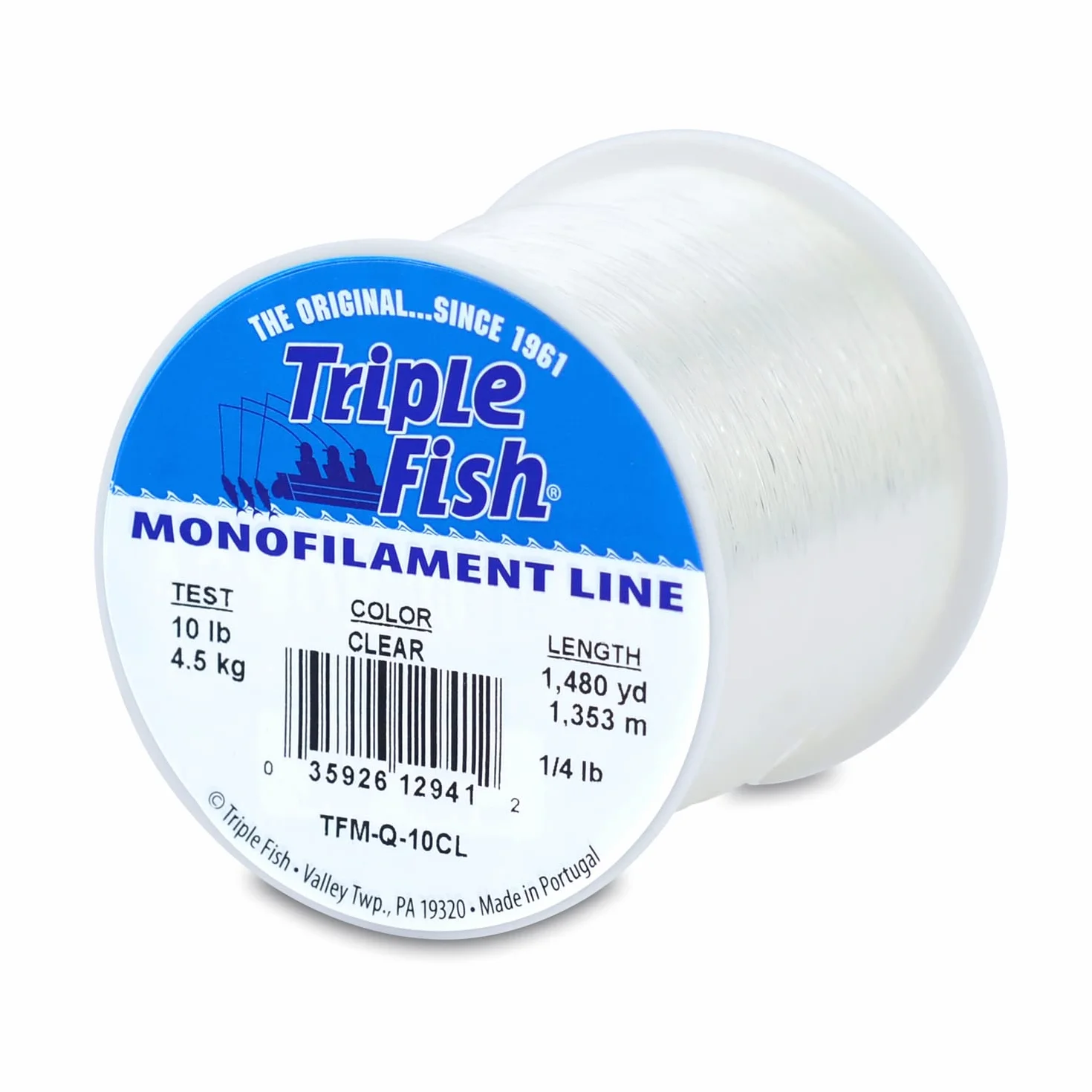 Triple Fish Mono Line 4,5 kg 0,30 mm 1353 m transparent bobine