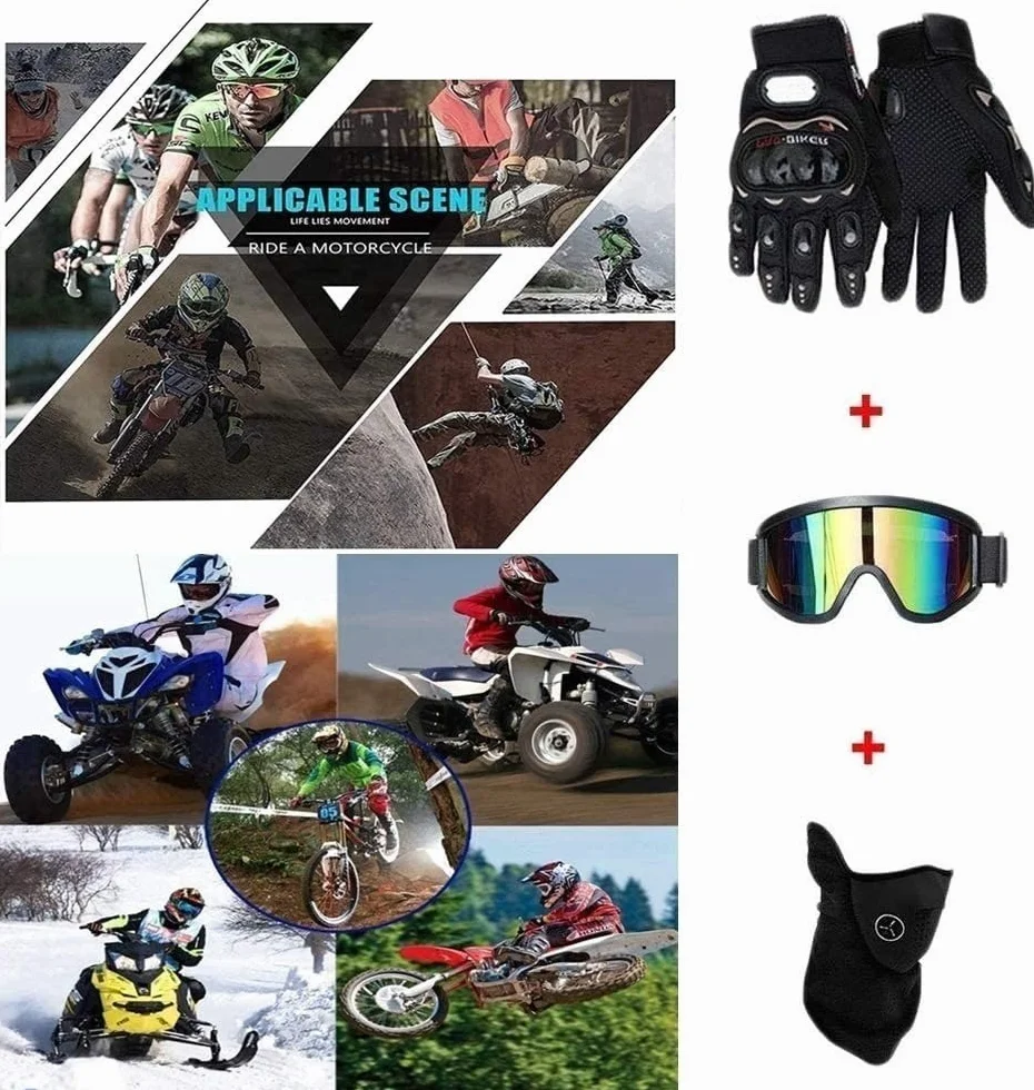 Casque Homologué Dot pour Jeunes Garçons et Filles 5-14 Ans Quad BMX MX