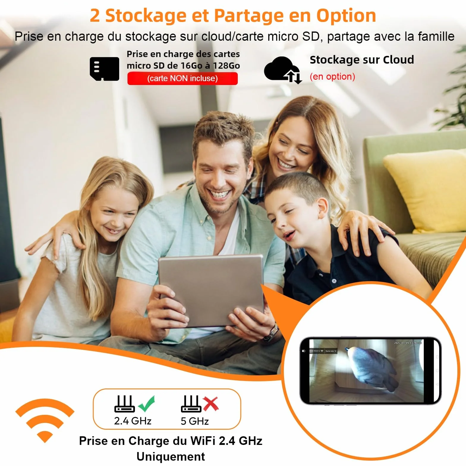 Nichoir Mésange avec Caméra 5MP Solaire WiFi 2,4G, Détection de Mouvement, Vision Nocturne