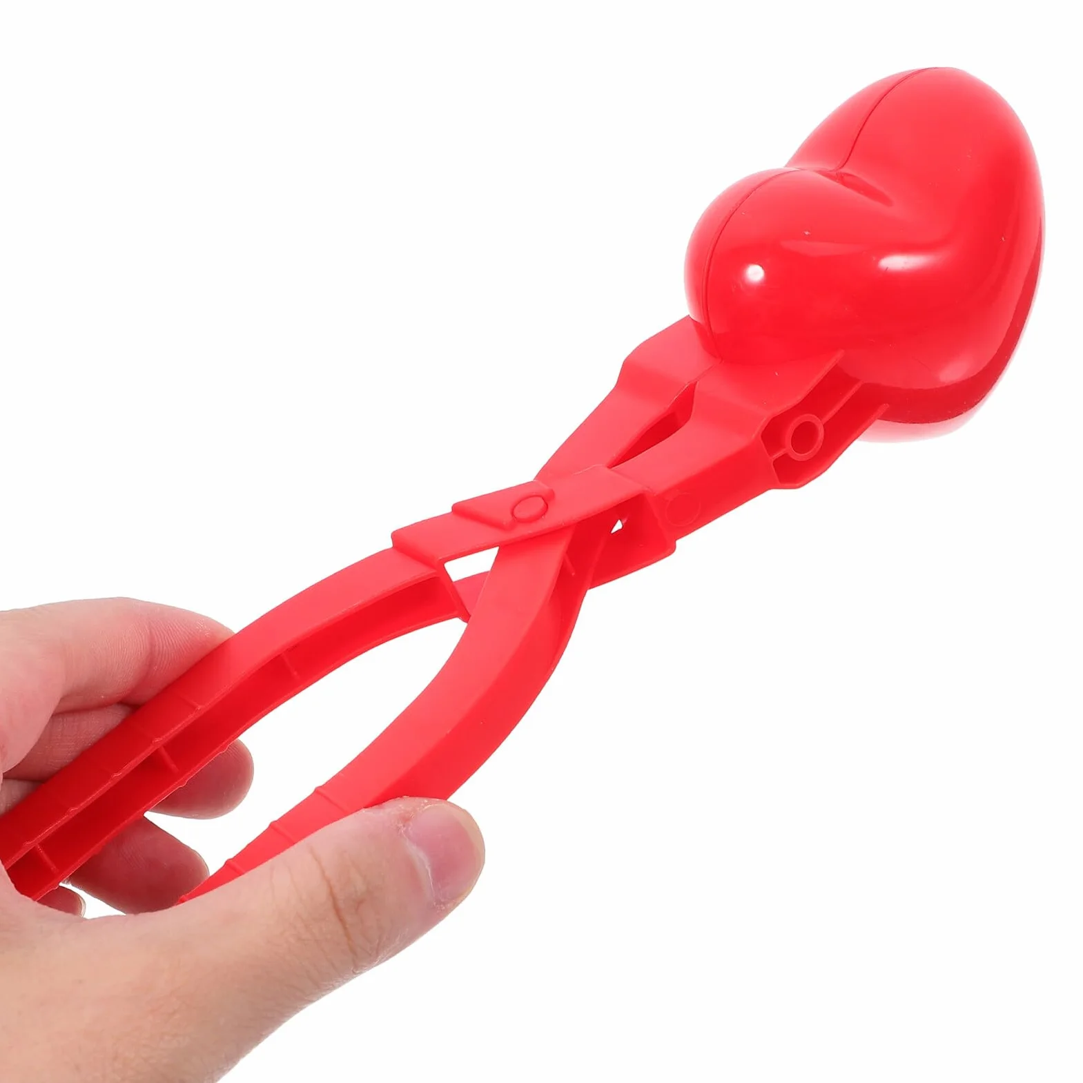 Hemobllo Pince à Boule de Neige Forme de Cœur pour Garçon Fille et Adultes Outil Portable Anti-Gel pour Jeux Hiver Plein Air Fabricant de Boules Léger et Pratique