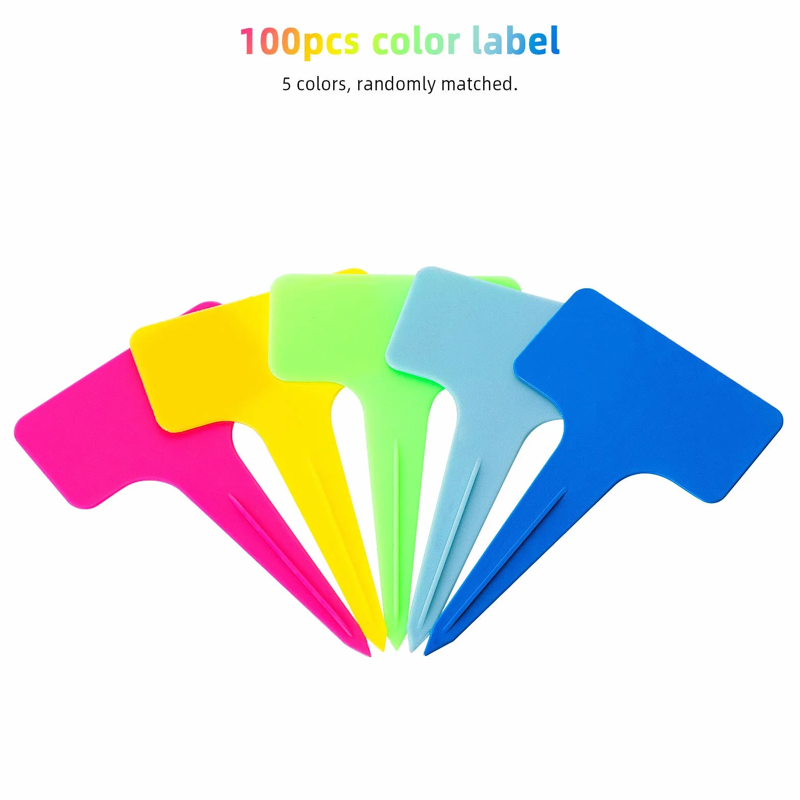Pot de Fleur Plastique 10cm Godets pour Semis Potager Jardin Intérieur Extérieure 100 Pcs Plantes Tags