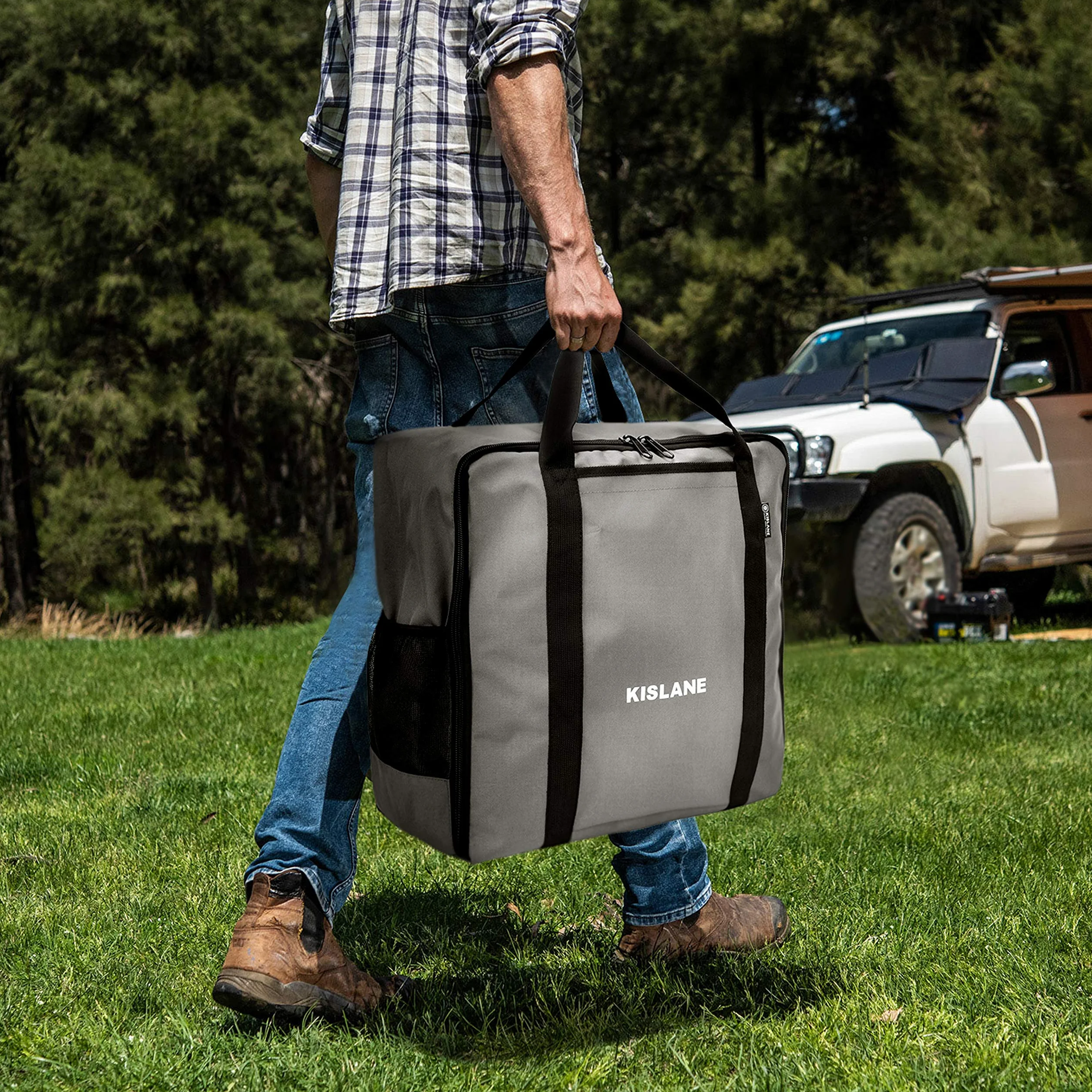 Sac de Transport pour Plaque de Cuisson Blackstone de 43,2 cm, pour Barbecue en Plein air, rassemblements, Camping (Gris)