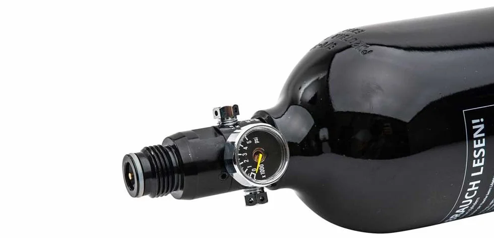 Bouteille d'oxygène aluminium Paintball HP 200 Bar 0,8l
