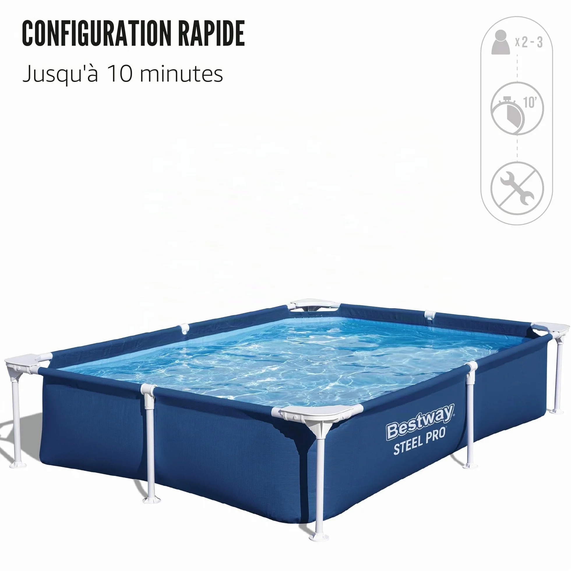 7'3" x 59" x 17" Pool 2.21m x 1.50m x 43cm