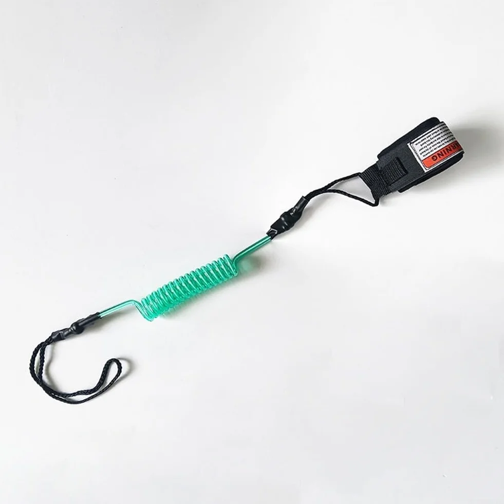 Corde à main de sécurité, laisse de surf pour bodyboard, corde à ressort en TPU, sangle de poignet réglable haute résistance pour adultes et enfants, sports nautiques