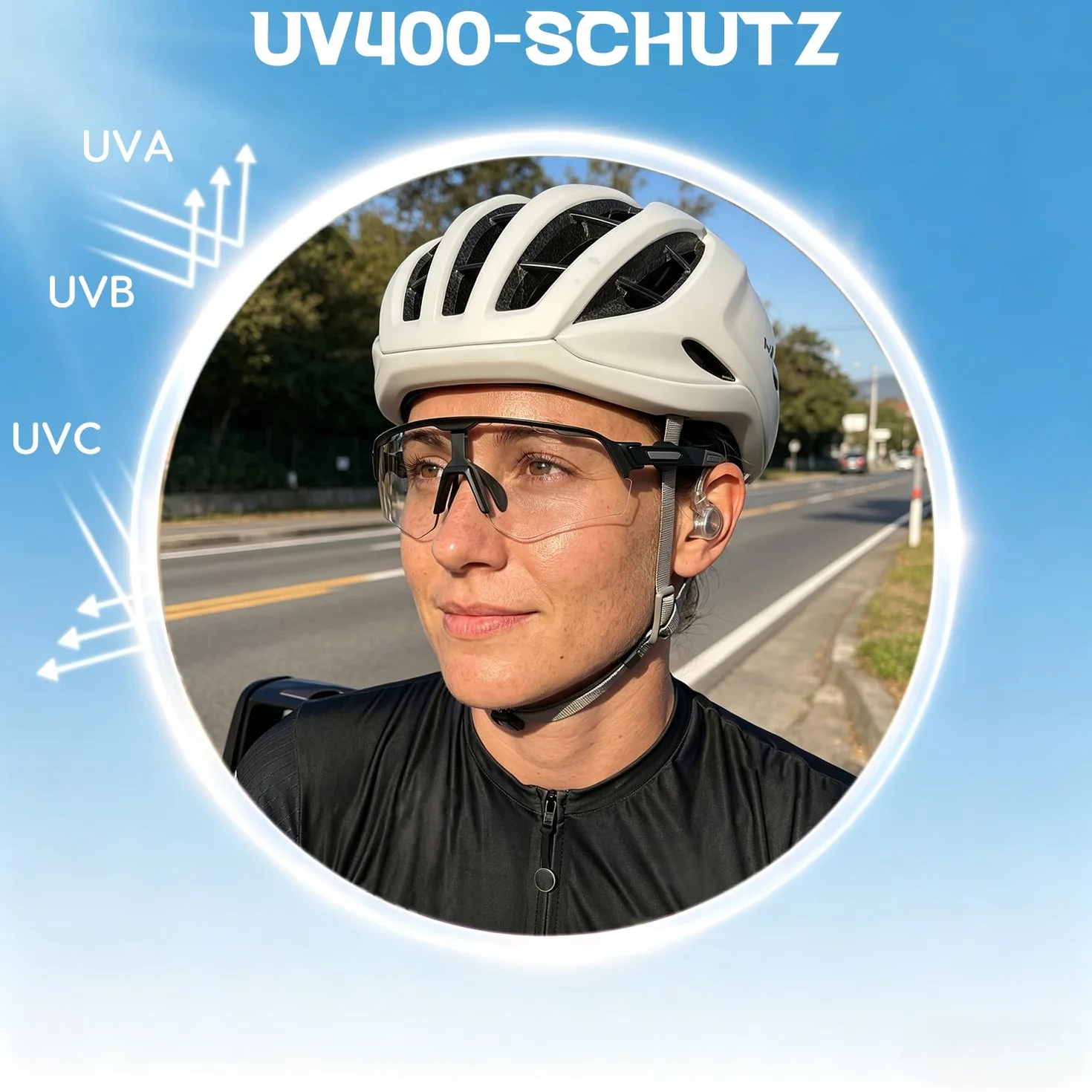 Lunettes de vélo auto-colorantes pour homme et femme, UV400, lunettes de course, lunettes de soleil, lunettes de vélo de course pour vélo VTT