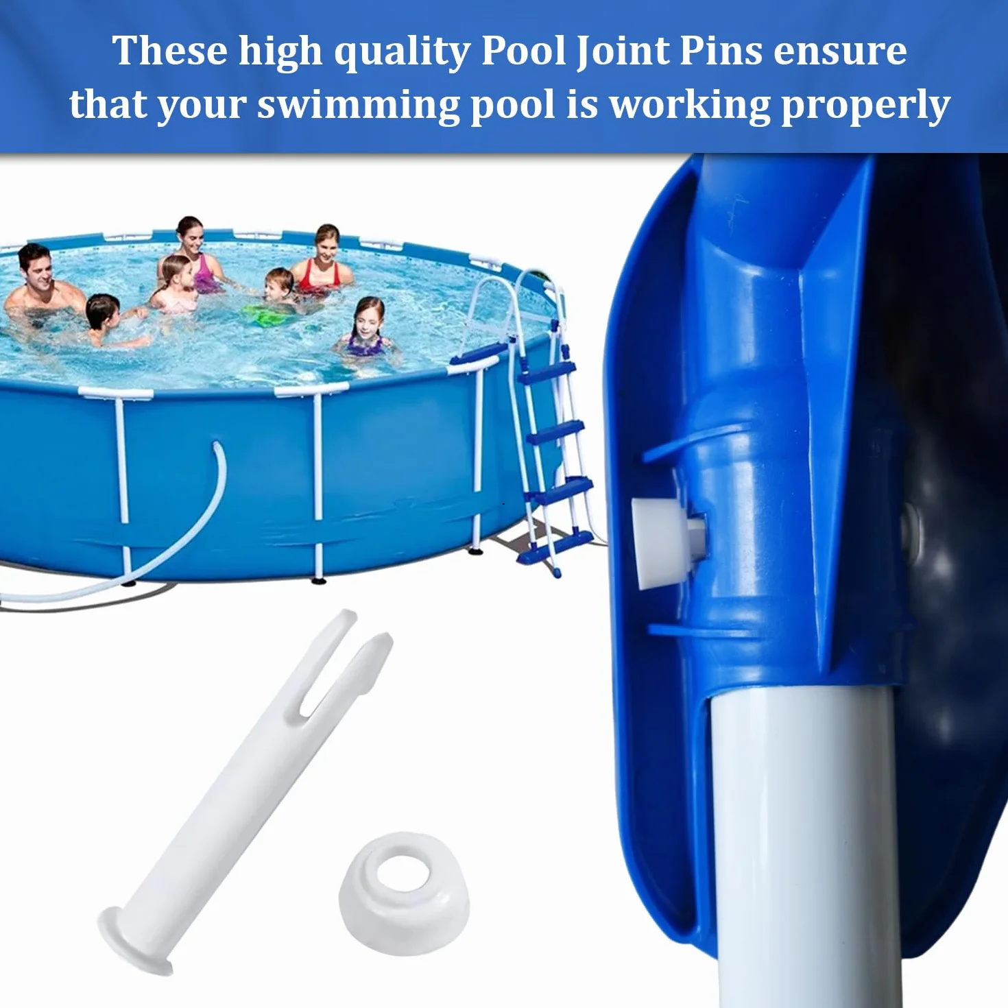 Goupilles de Piscine Intex Plastique 24 PCS Broche pour Cadre