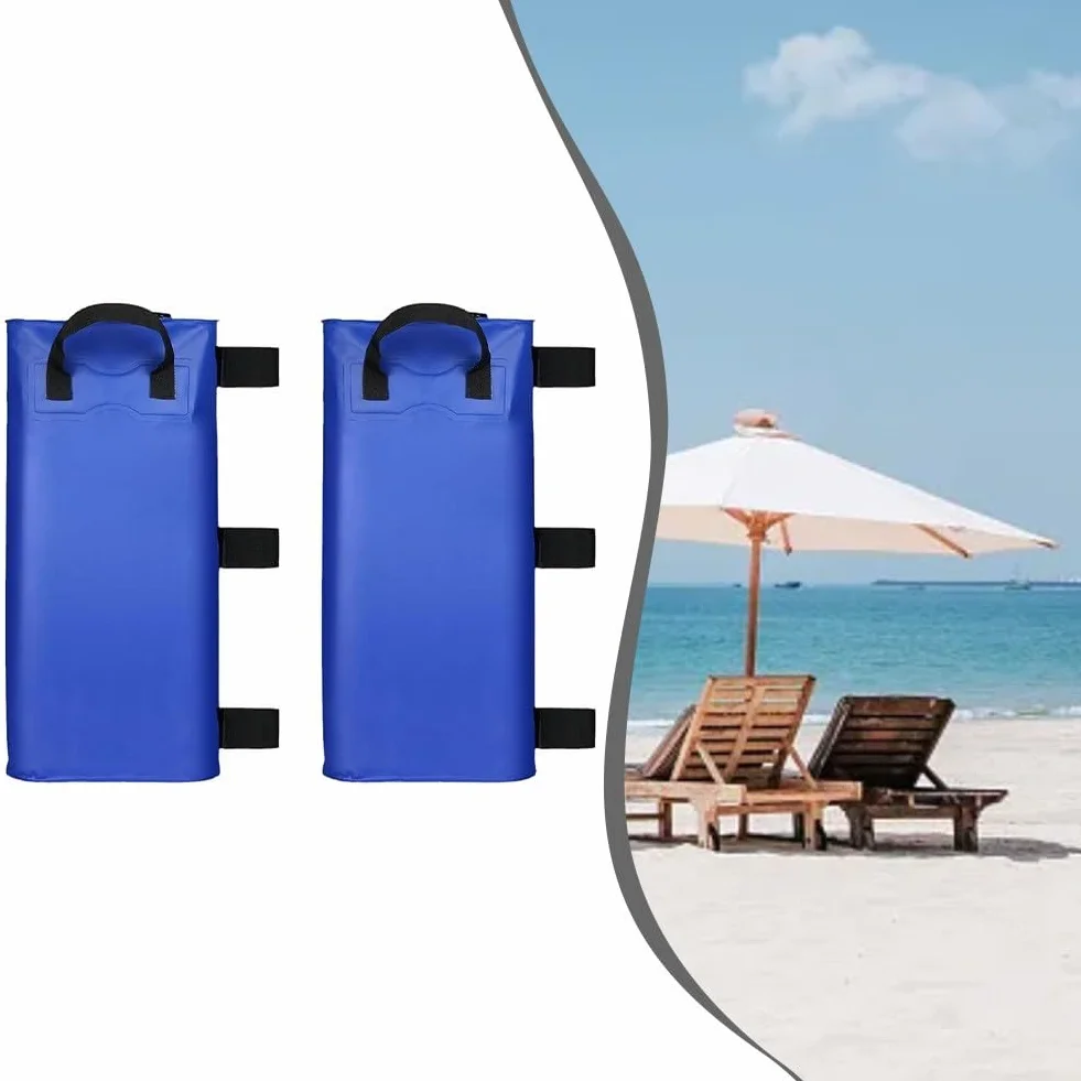 Lot de 2 poids d'eau robustes 21,2 kg pour tente, sacs de ballast en PVC renforcé