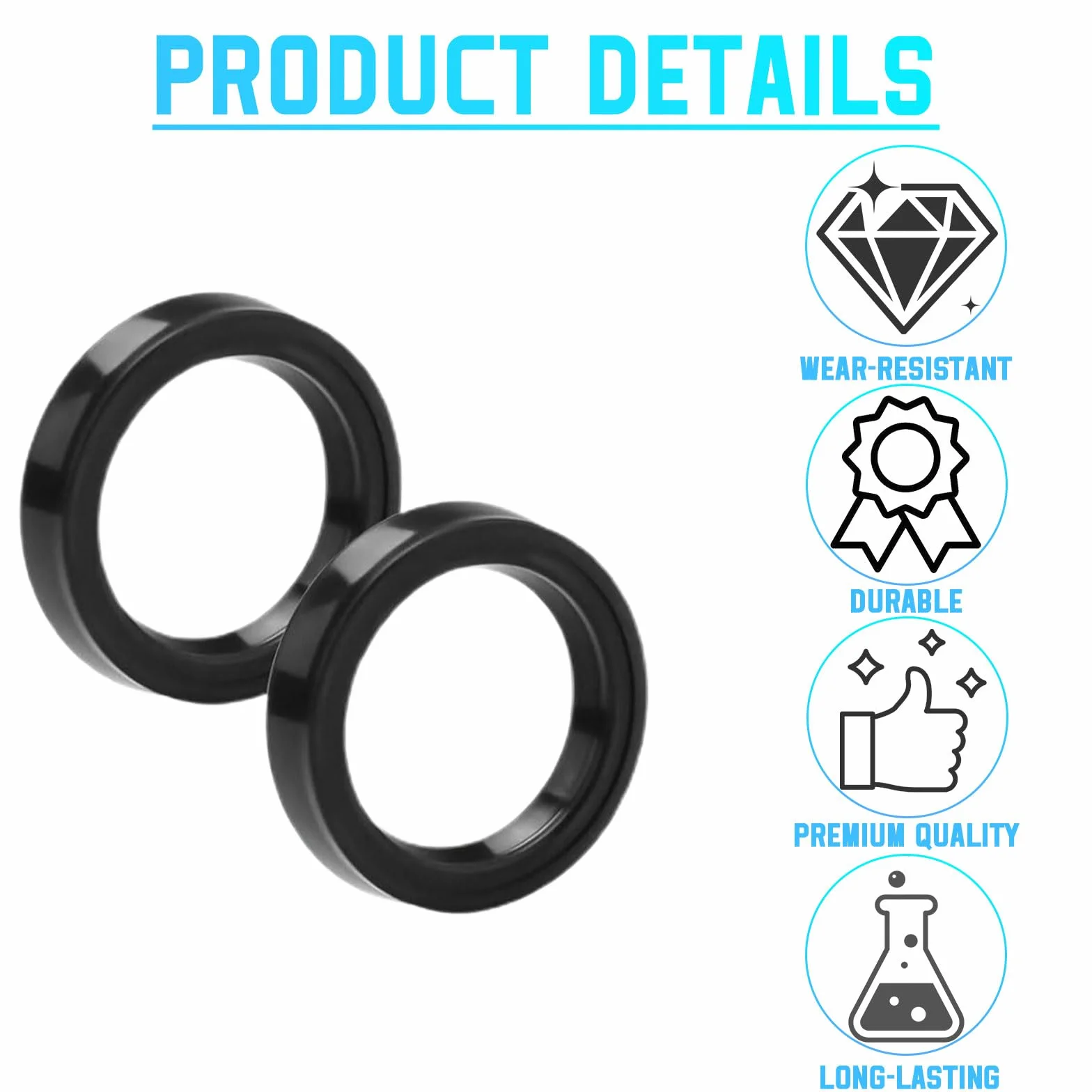 Joint pour Pompe Piscine Intex, 2 Pièces en Silicone, Remplacement pour Connecteur de Spa