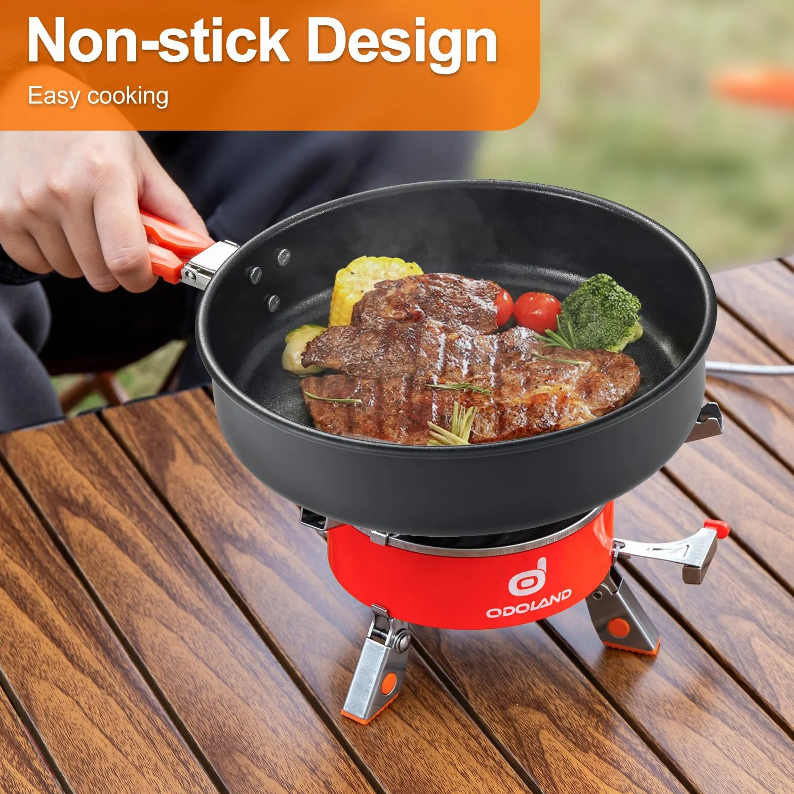 Ensemble de cuisine de camping Odoland - Parfait pour les aventures culinaires en plein air - Cuisine Extérieure de Camping
