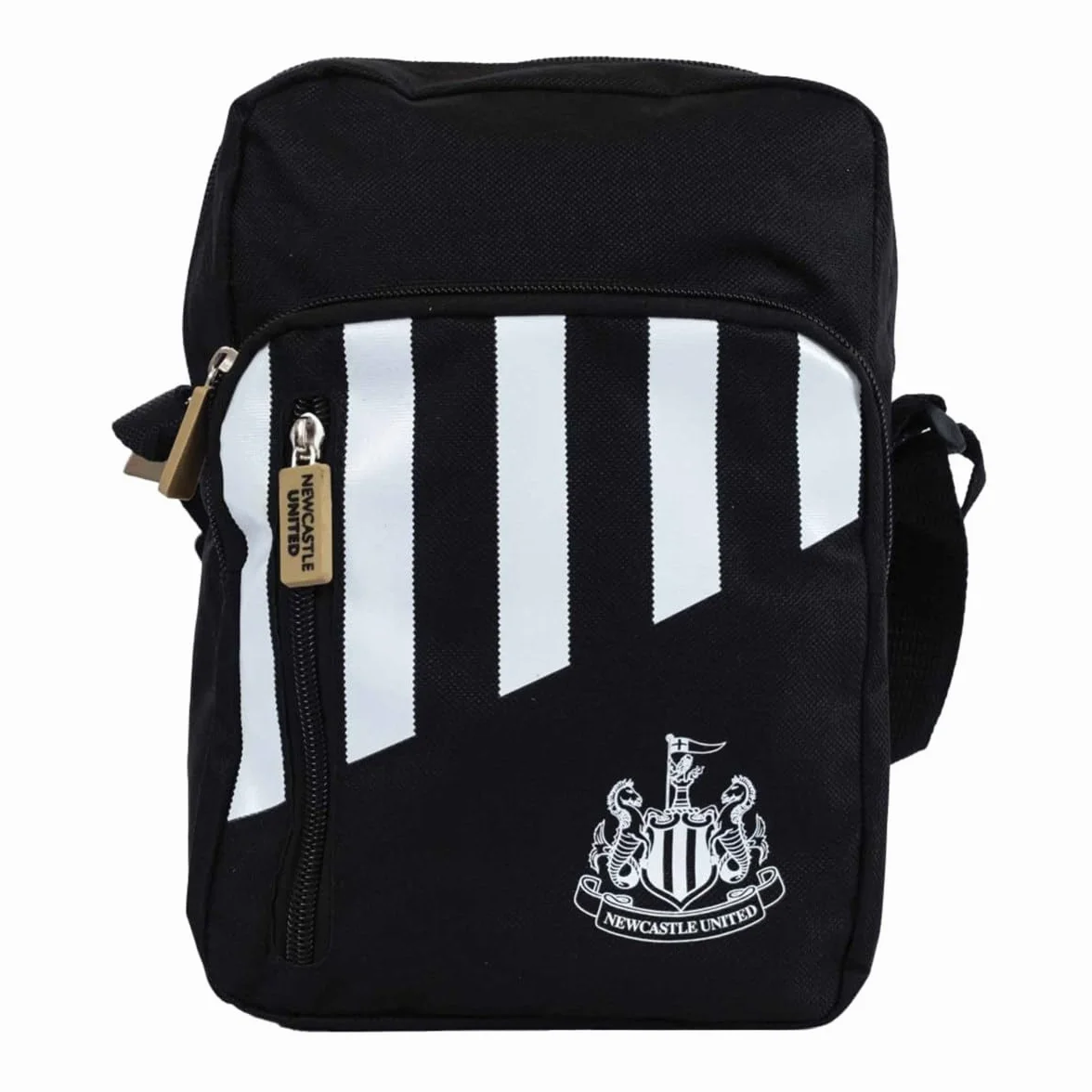 Hy-Pro Newcastle Sac latéral unisexe rayé Noir et blanc Taille unique, noir/blanc, Taille unique