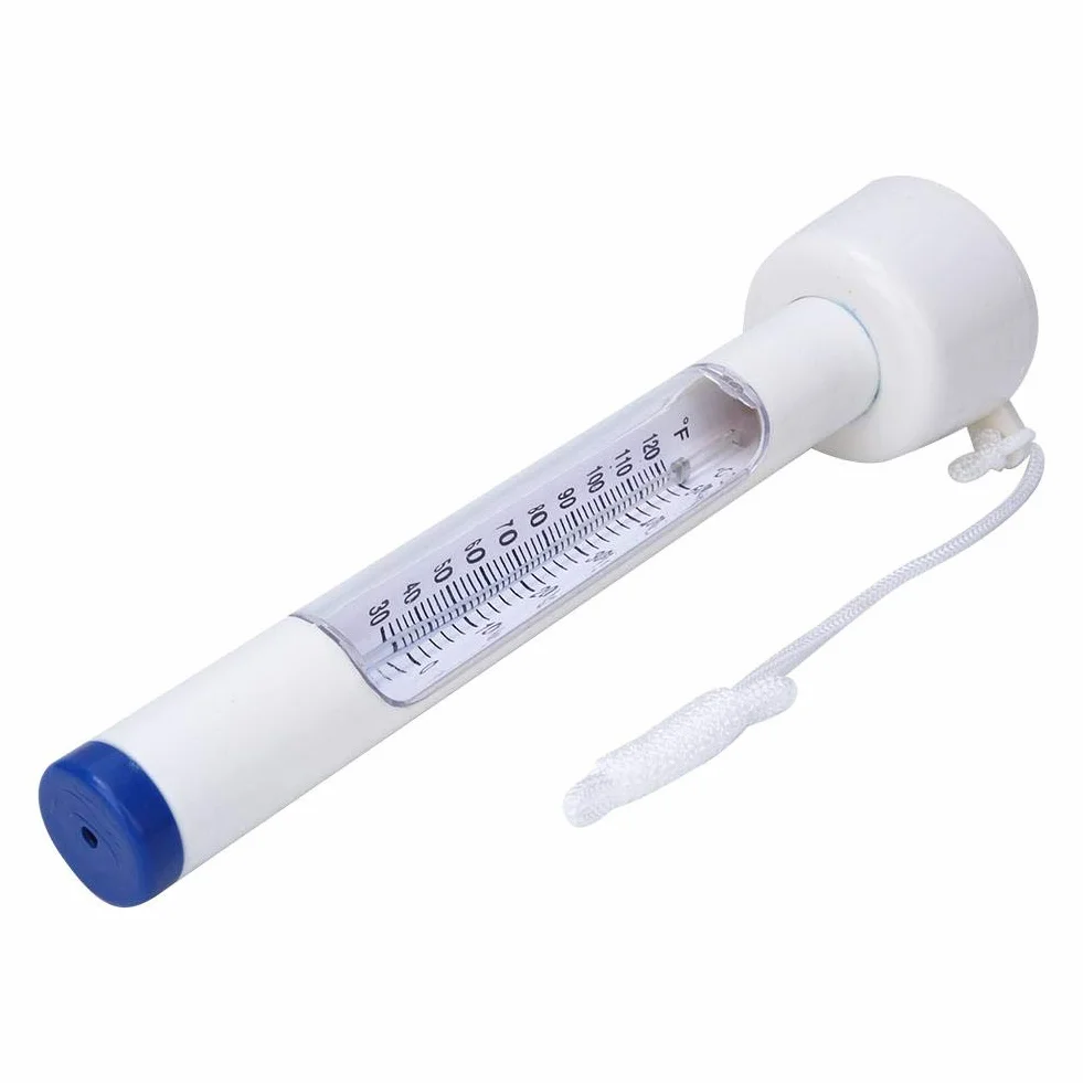 Thermomètre de bassin pour piscines de poissons blanc