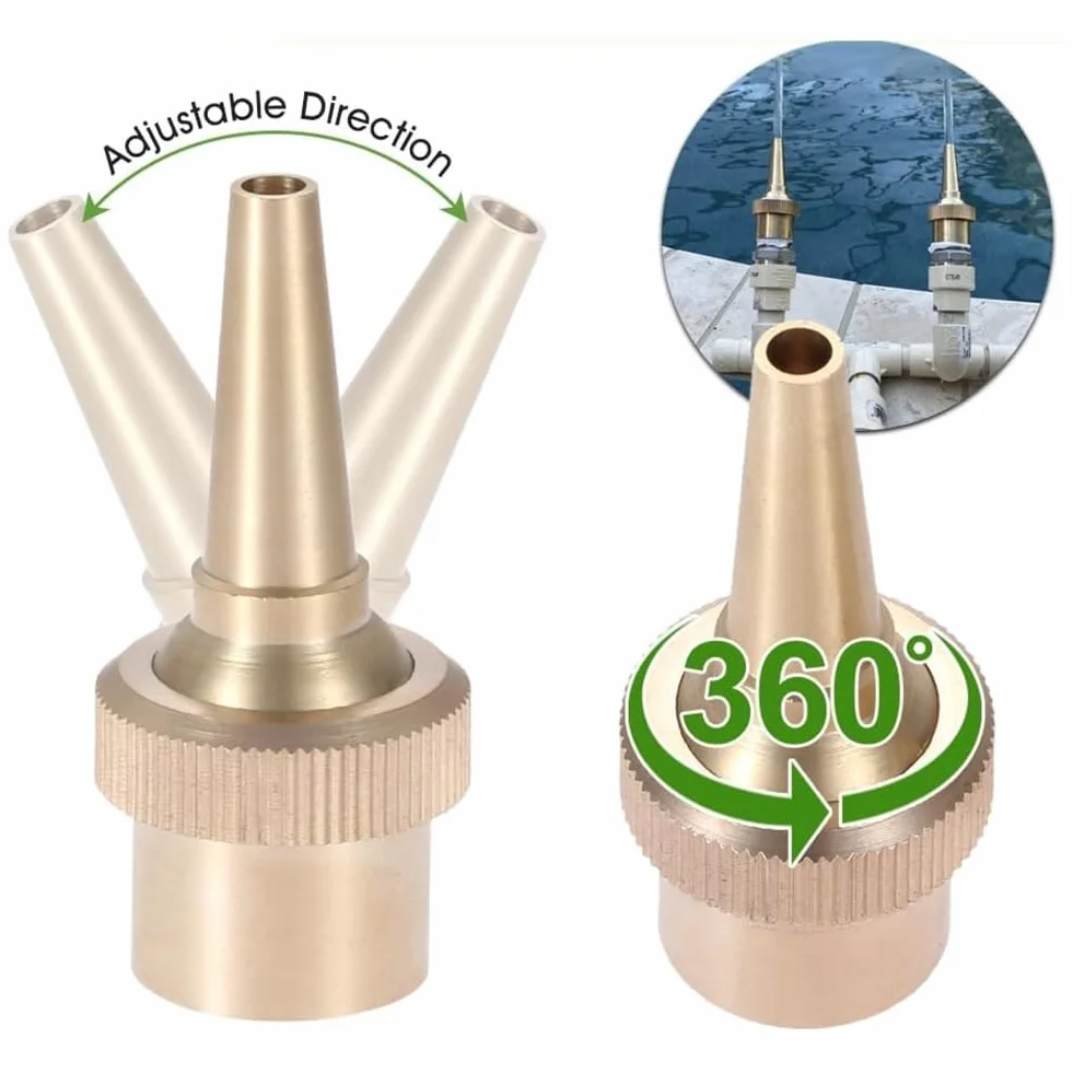 Buse de Pulvérisation Directe 1/2" Laiton DN15 pour Jardin Étang Fontaines