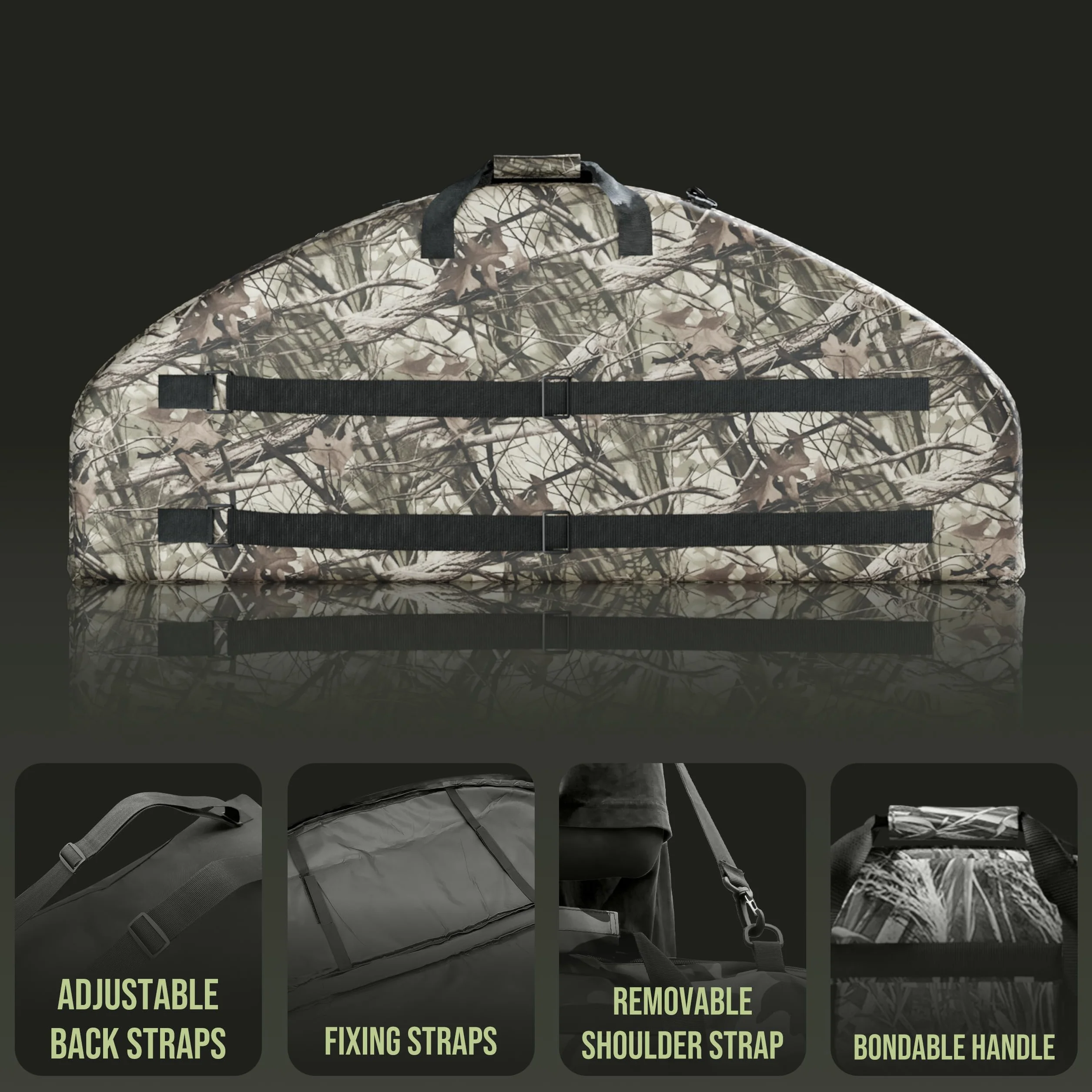 Alephnull Sacs Darcs de tir à Larc Sac de Transport pour Arc a Poulie 95/115 cm Étui d'arc Sac d'Arcs pour Arc Compound pour La Chasse pour la Chasse et Le tir en Plein air