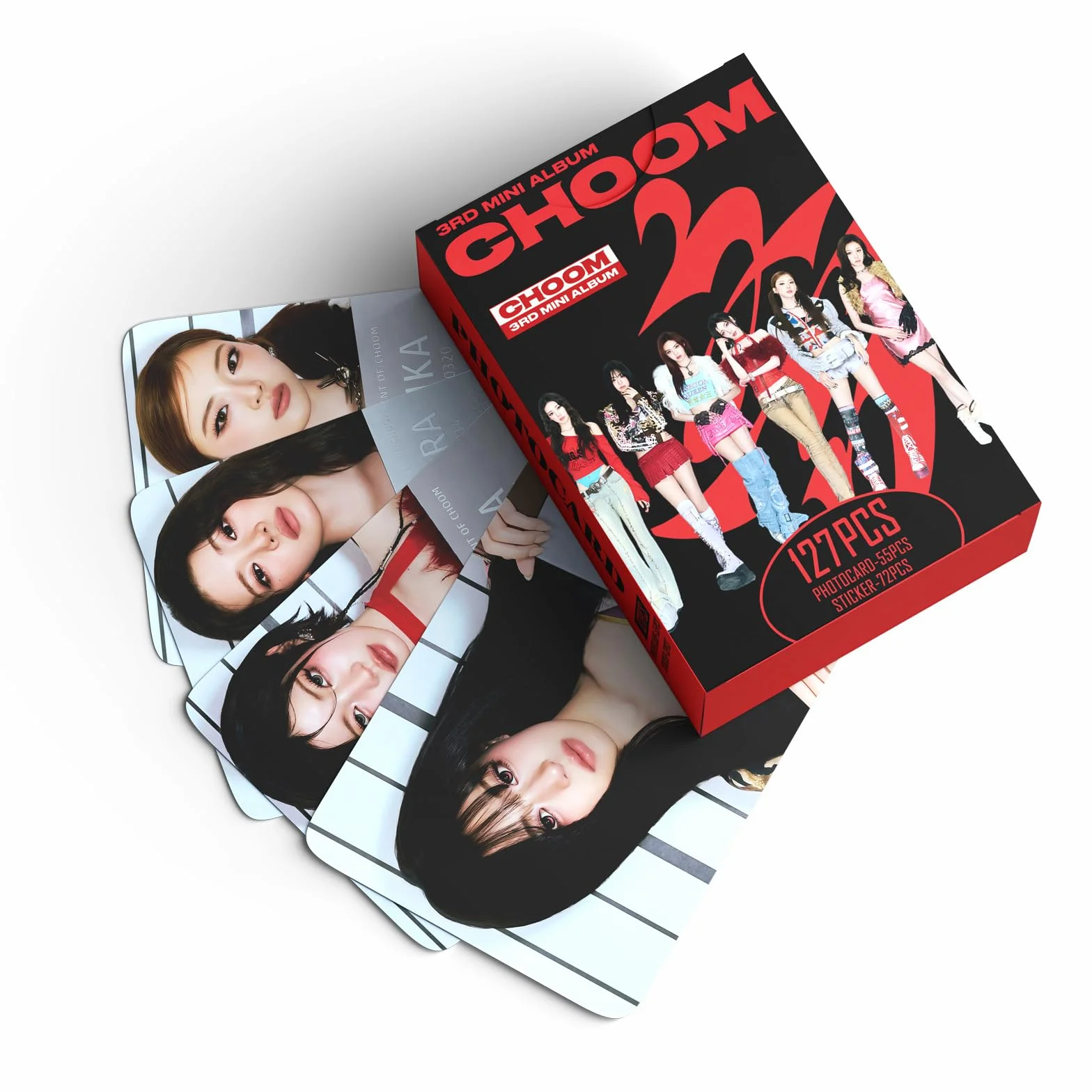 Choom Album Cadeau 182 Cartes Photos 100 Autocollants Album Cordon Porte-Cartes