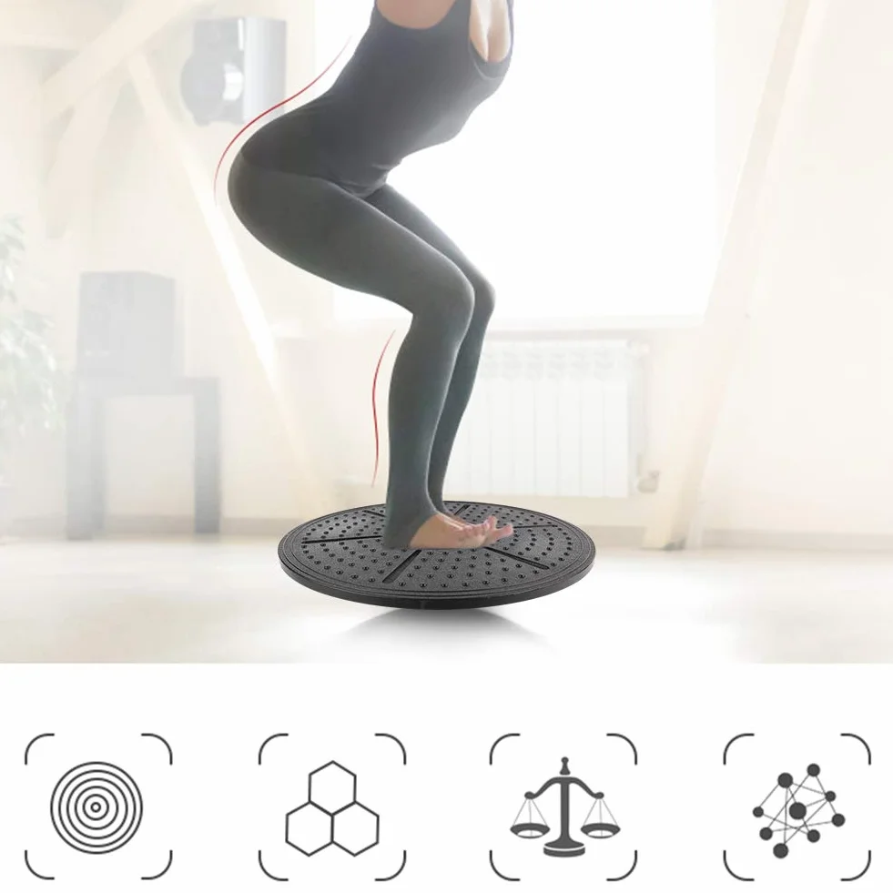 KIMISS Purple Labyrinth Wobble Board Yoga Training Fitness Balance Stability Disc