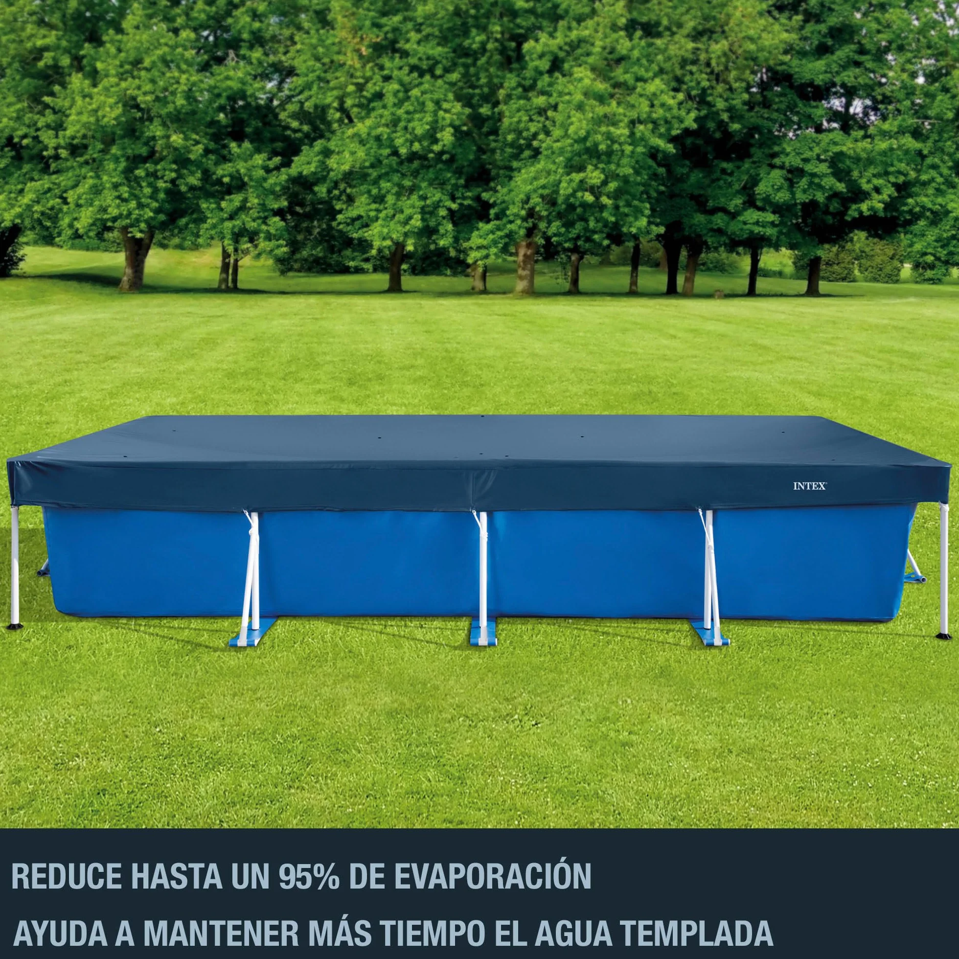 Intex Bâche Protection Piscine Rectangulaire Tubulaire 4m50 x 2m20