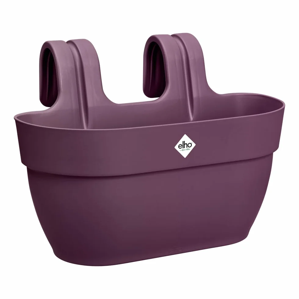 Elho Vibia Campana Easy Hanger M 36 Planteur Balcon Extérieur Ø 36 x H 26.5 cm Violet Mauve Érable