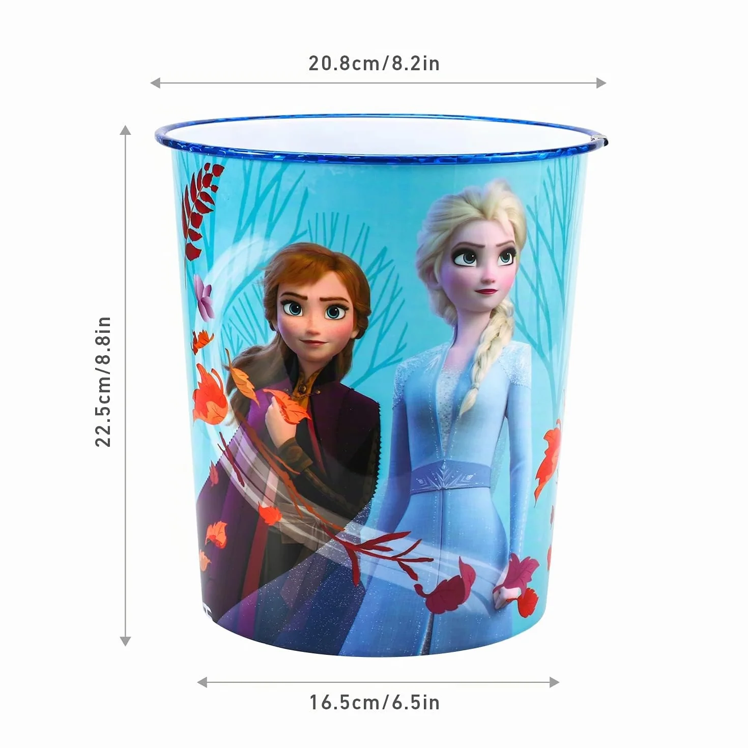 STOR Corbeille à Papier en Plastique La Reine Des Neiges 9923ml - Poubelle Décorative pour Chambre d'Enfant