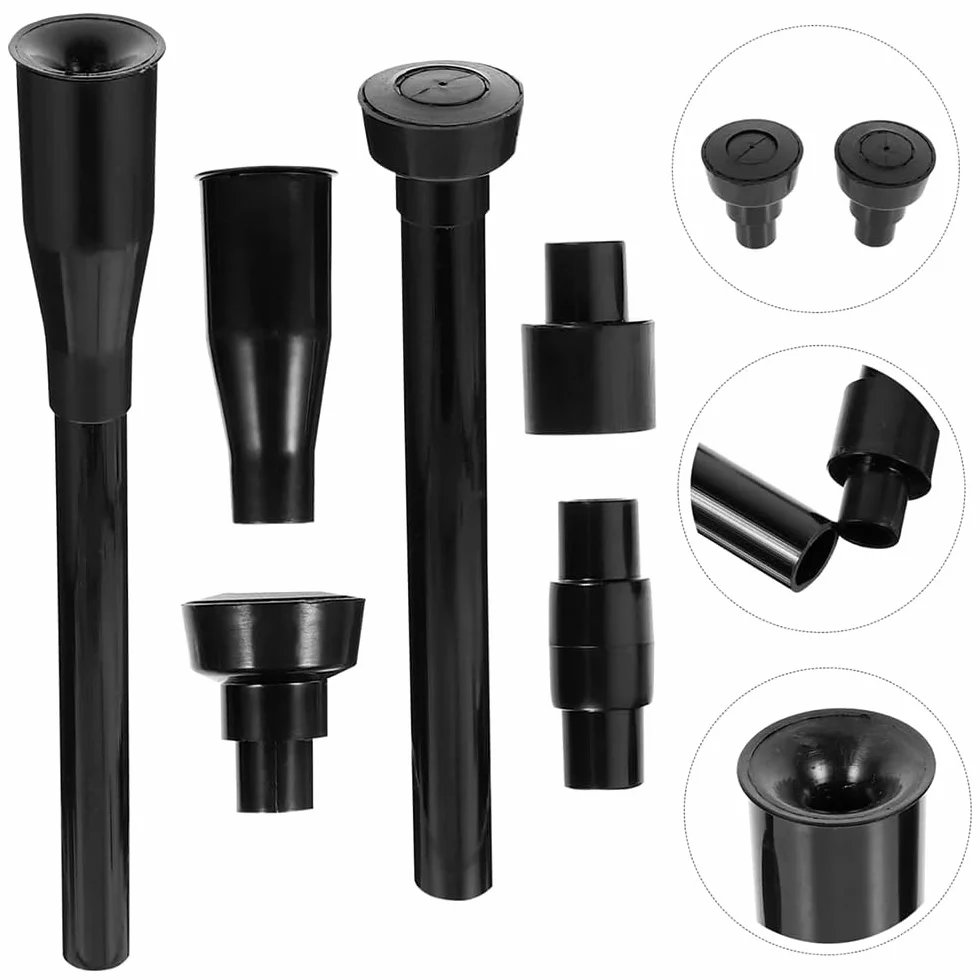 Kit de buse de Pompe de Bassin 8 pièces, Pompe de Fontaine de Jardin en Plastique, Ensemble de têtes de Cascade, Noir