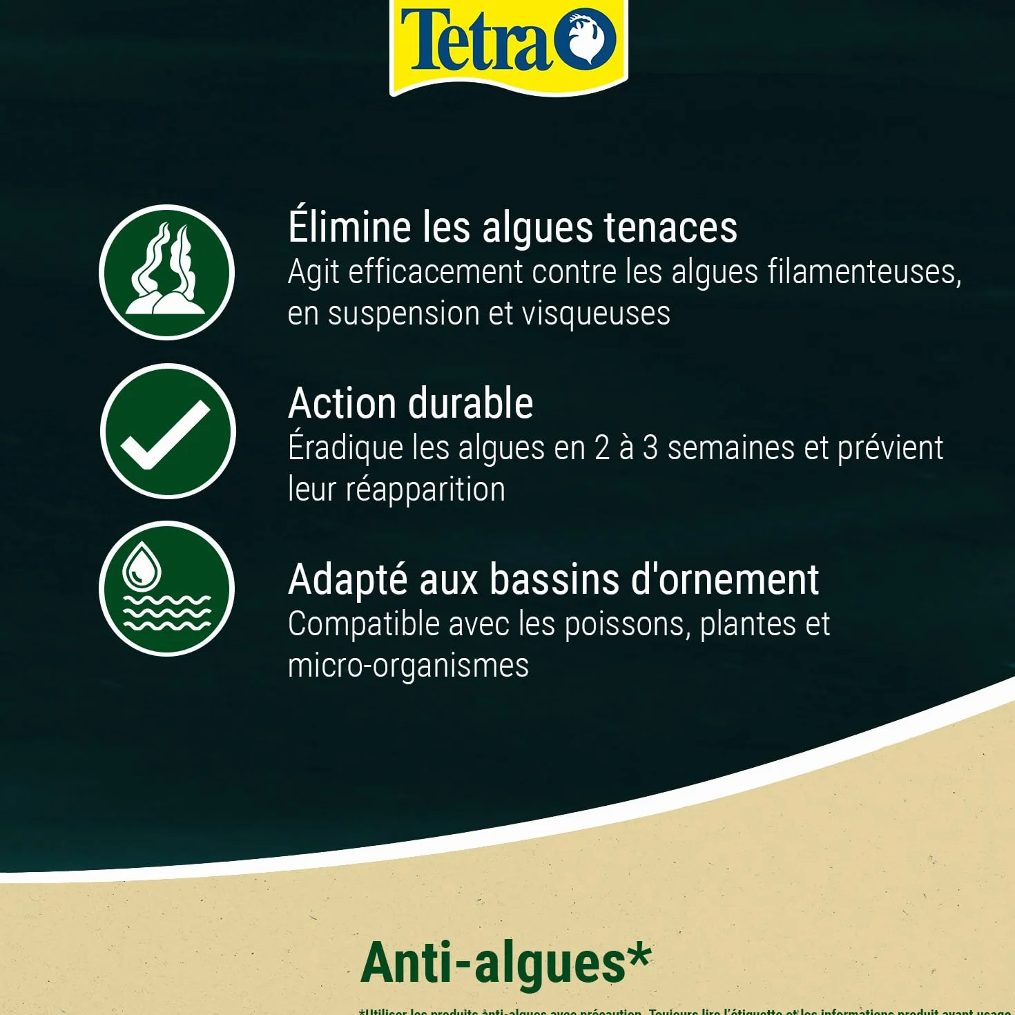 Tetra Pond Algofin Anti Algue Bassin Jardin 500 ml