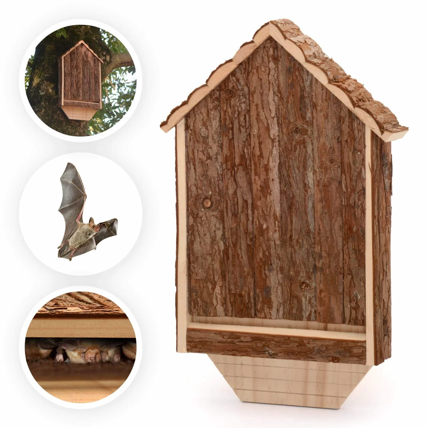 CKB LTD Abri extérieur en Bois pour Chauve-Souris Hôtel 30,5 x 6,5 x 46,5 cm
