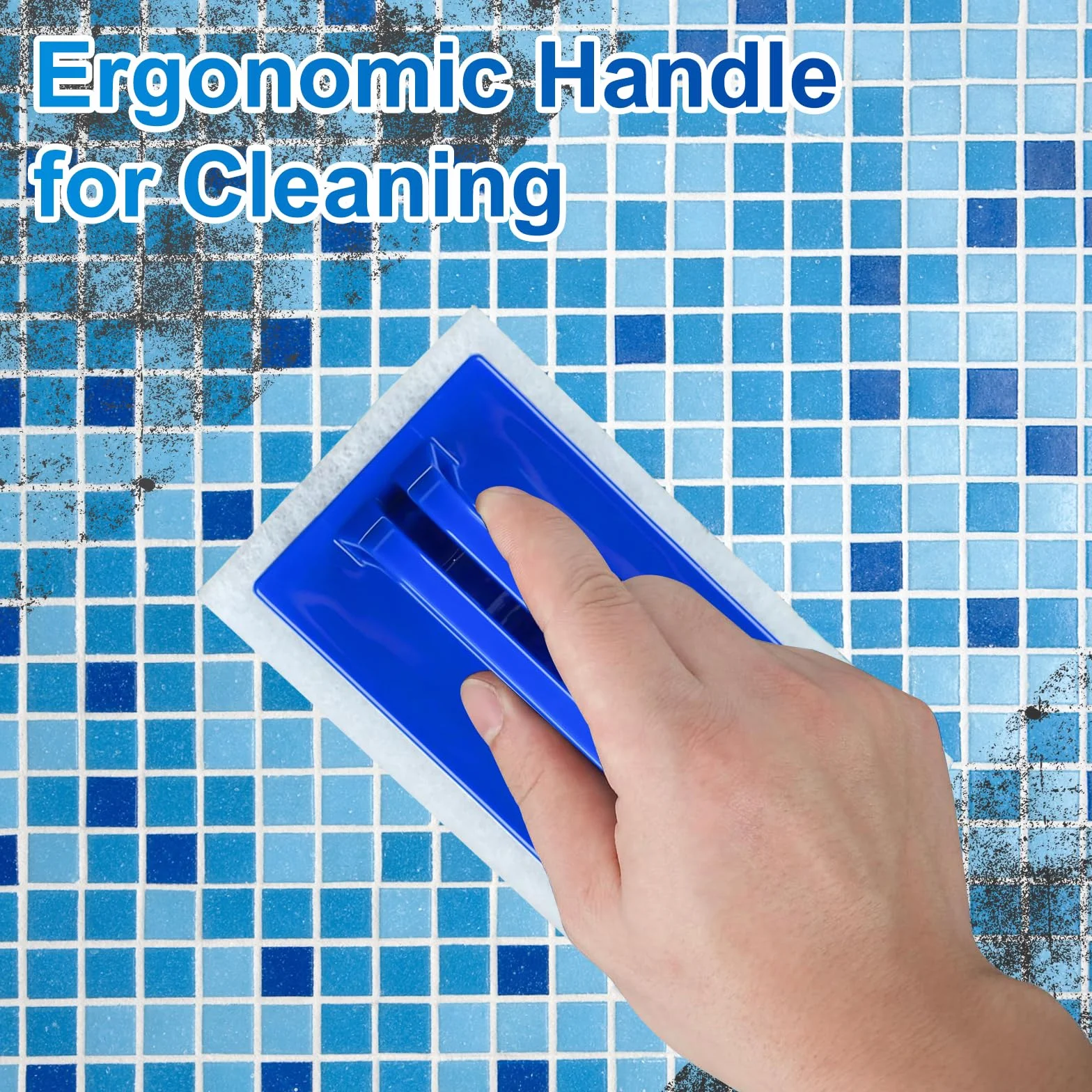 Brosse Éponge Ligne d'eau Piscine 2 Pièces Nettoyage