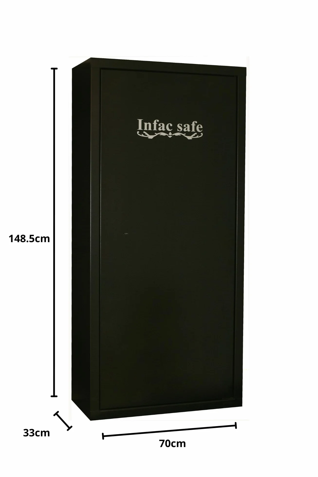 Safe SD14 Armoire Forte pour Armes en Acier | 11 Armes avec Lunette + 3 dans la Porte | Coffre intérieur | Etagères Amovibles | Serrure à clé