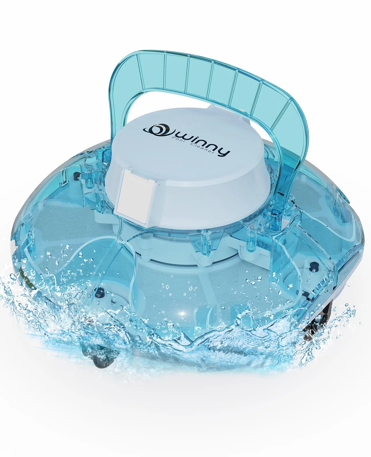 Winny 200 Robot Piscine sans Fil, Double Filtration, Autonomie 80 Min, pour Piscines Hors-Sol 60 M²